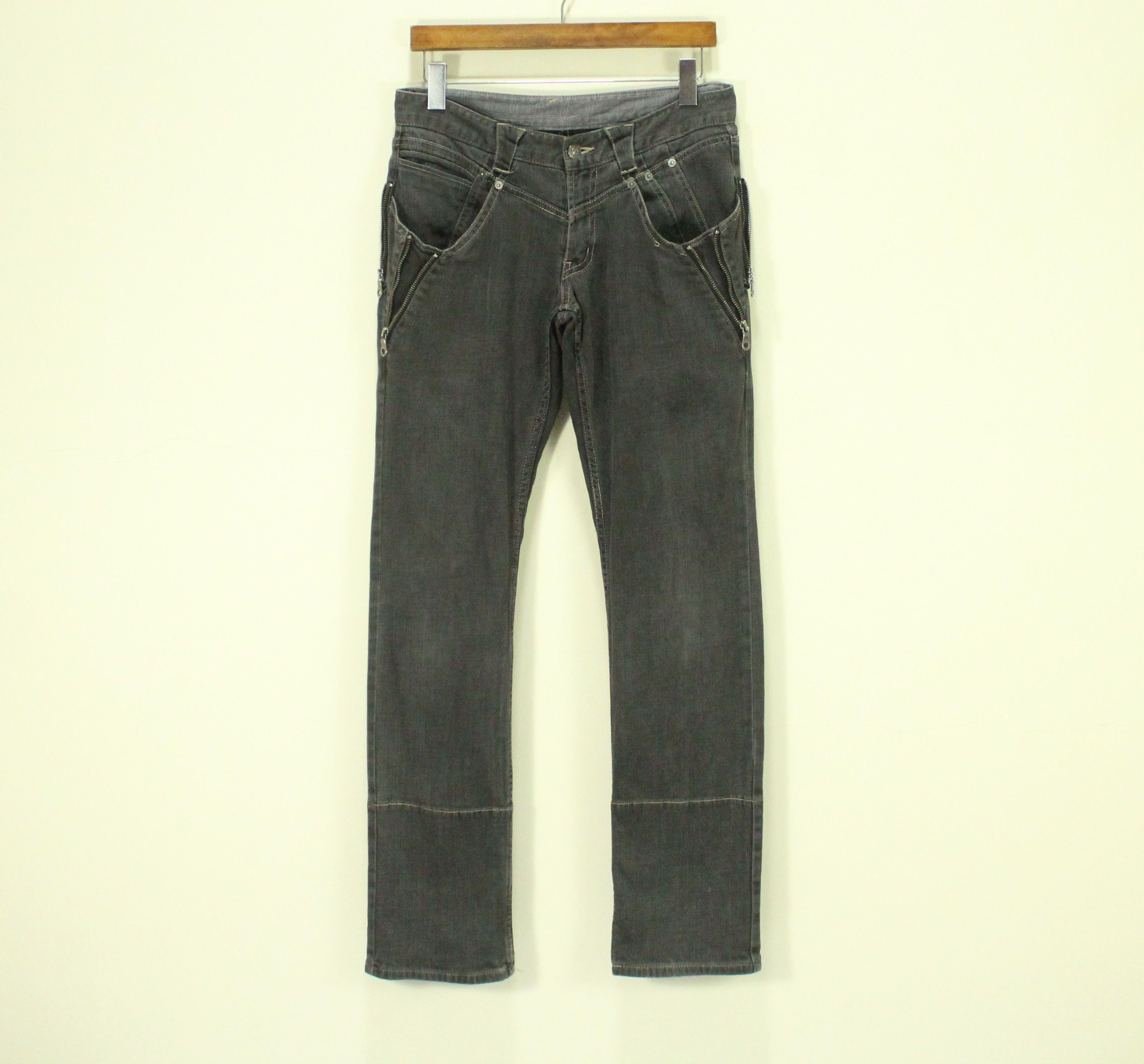 PPFM PPFM Denim Stretchy Multi Zippers Pockets Size US 30 / EU 46 - 1 Thumbnail