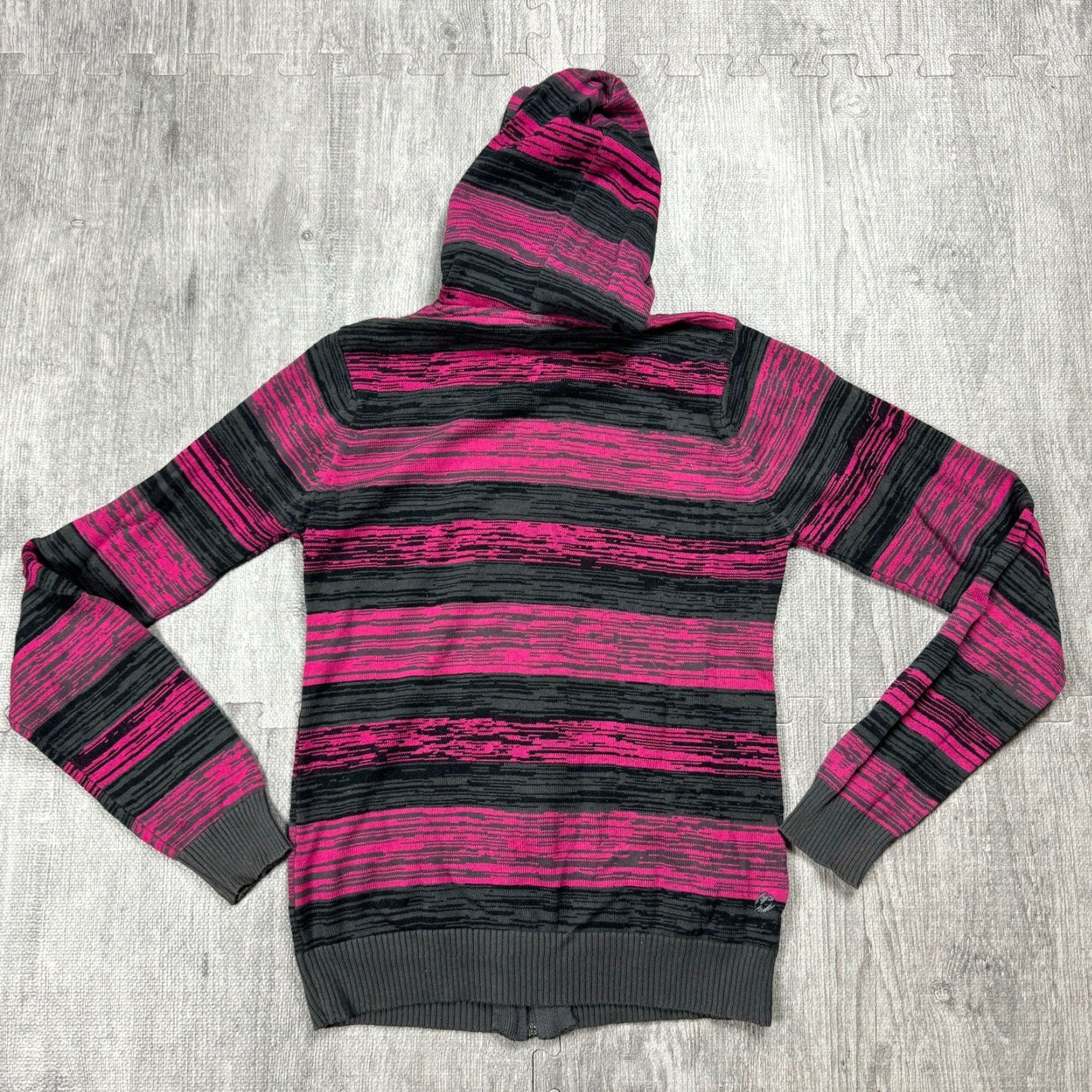 Billabong VINTAGE Billabong Striped Hoodie Full Zip Sweater Women Size S Pink 90s Surf Skate Size S / US 4 / IT 40 - 7 Thumbnail