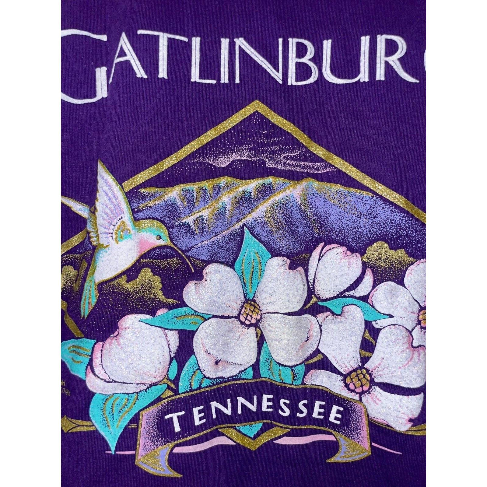 Jerzees Vintage Tennessee Shirt Jerzees Gatlinburg TN Tee VTG 90s L Size US L / EU 52-54 / 3 - 3 Thumbnail