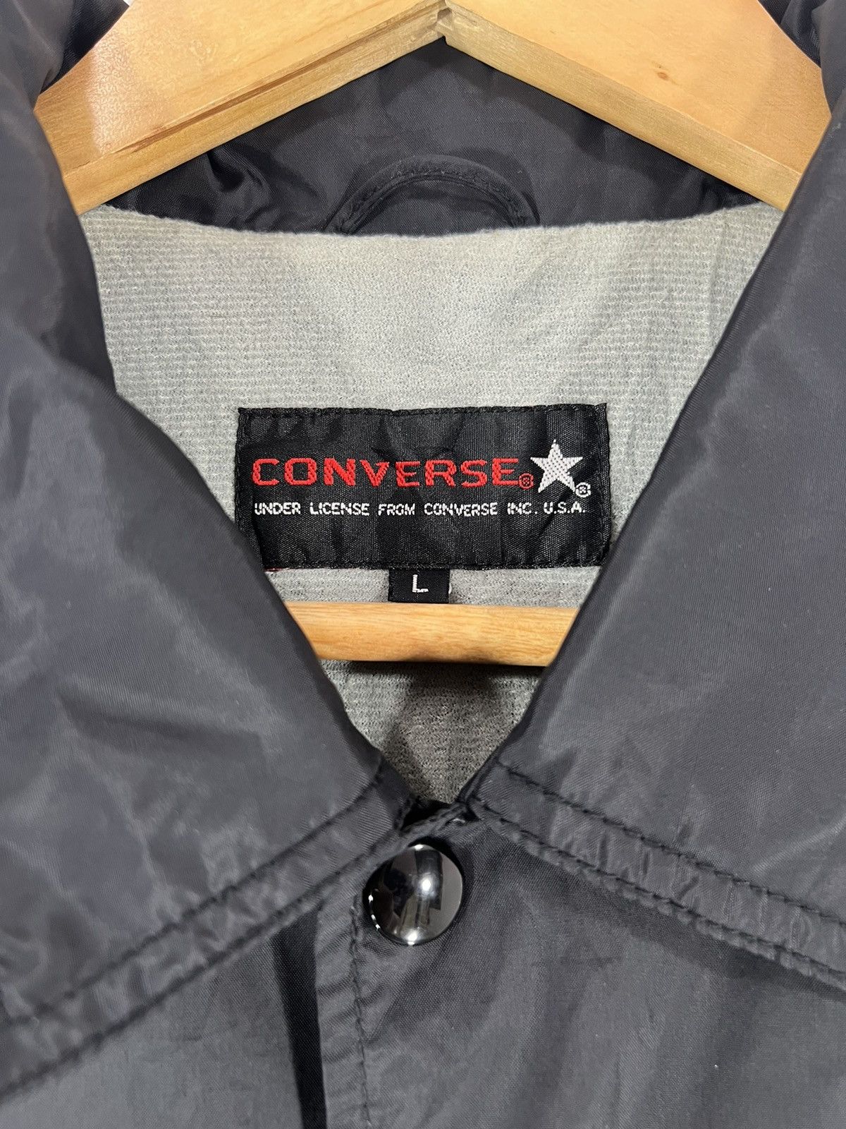 Converse × Vintage Vintage 90's Converse Coach Jacket Size US L / EU 52-54 / 3 - 4 Thumbnail