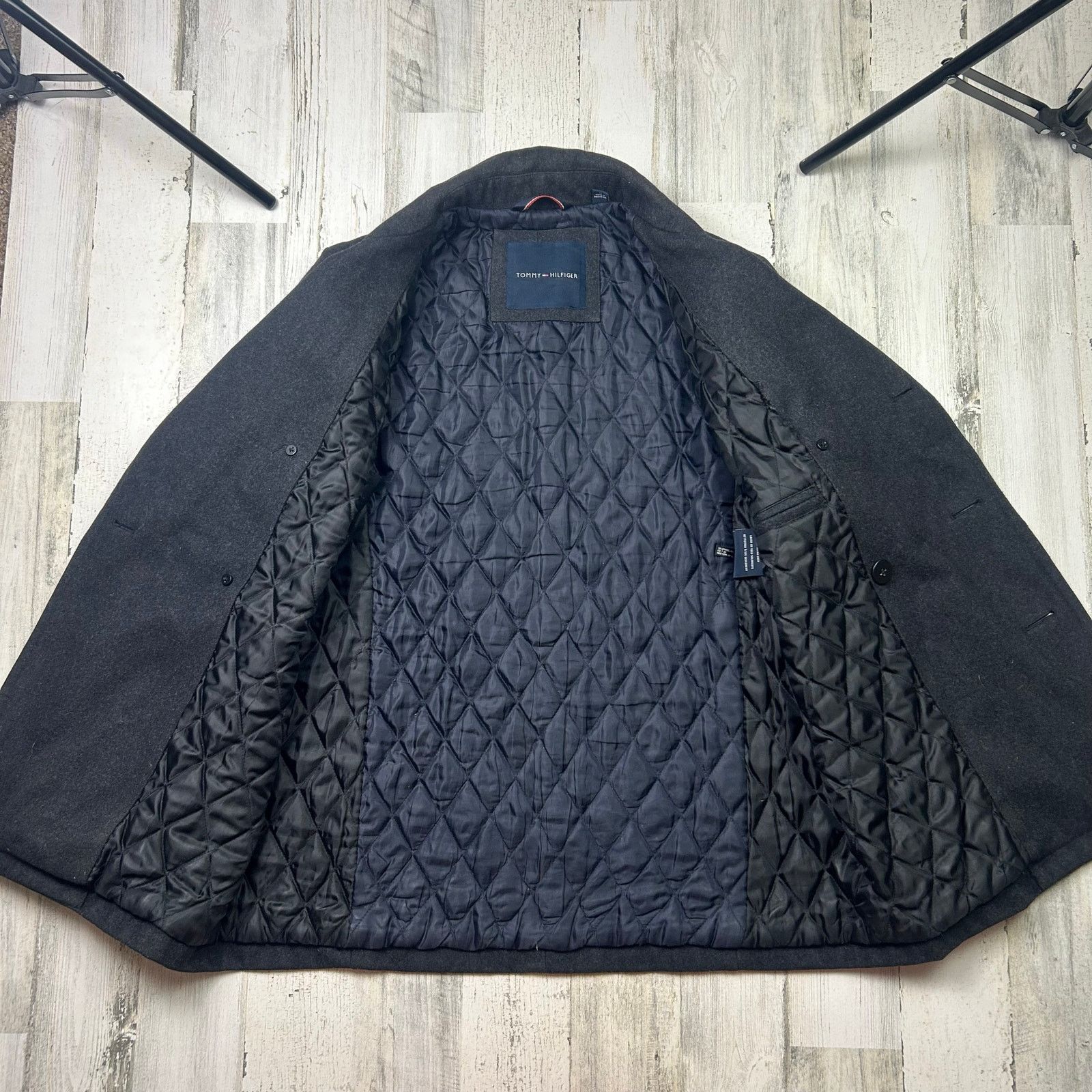 Tommy Hilfiger Tommy Hilfiger Mens Classic Wool Pea Coat Jacket Size Medium Size US M / EU 48-50 / 2 - 4 Thumbnail