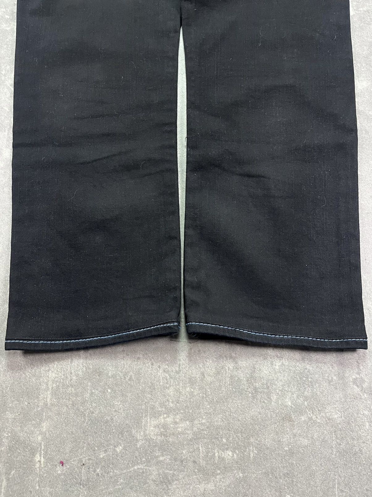 True Religion True Religion Slim Black / Blue Stitch Flaps Denim Jeans 40 Size US 40 / EU 56 - 17 Thumbnail