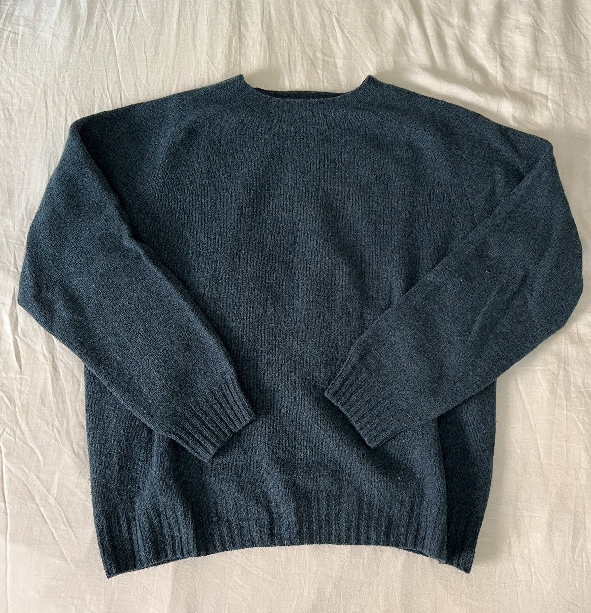 image of Best Made x Best Made Co Shetland Wool Sweater in Blue, Men's (Size 2XL)