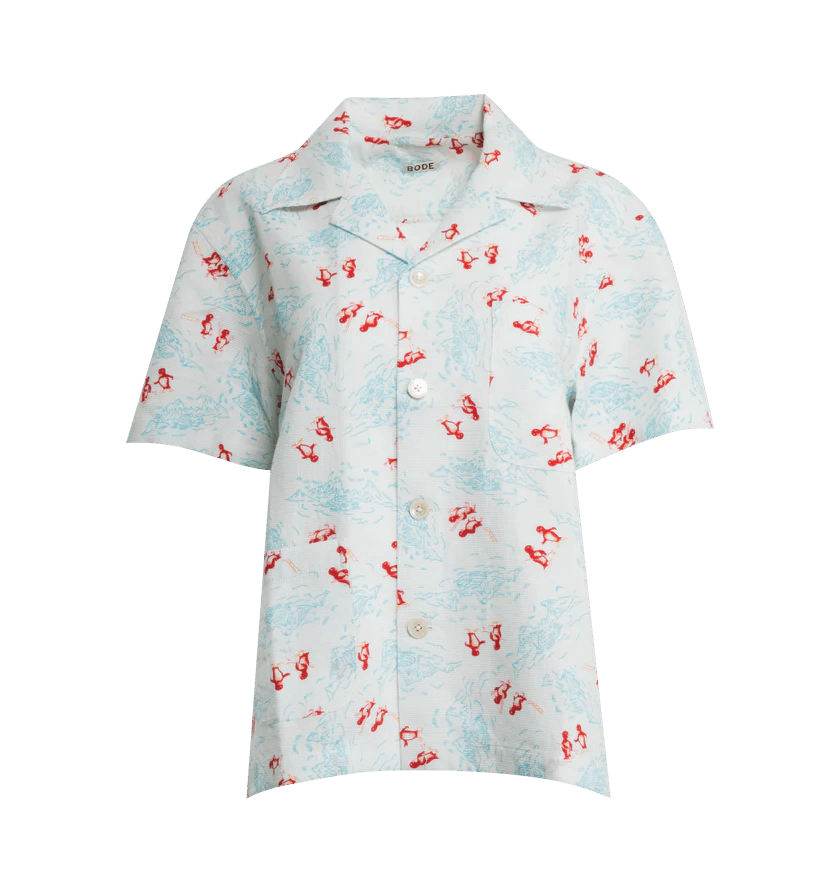 Bode o1h1sh10624 Shirt in White Multi Size S / US 4 / IT 40 - 1 Thumbnail