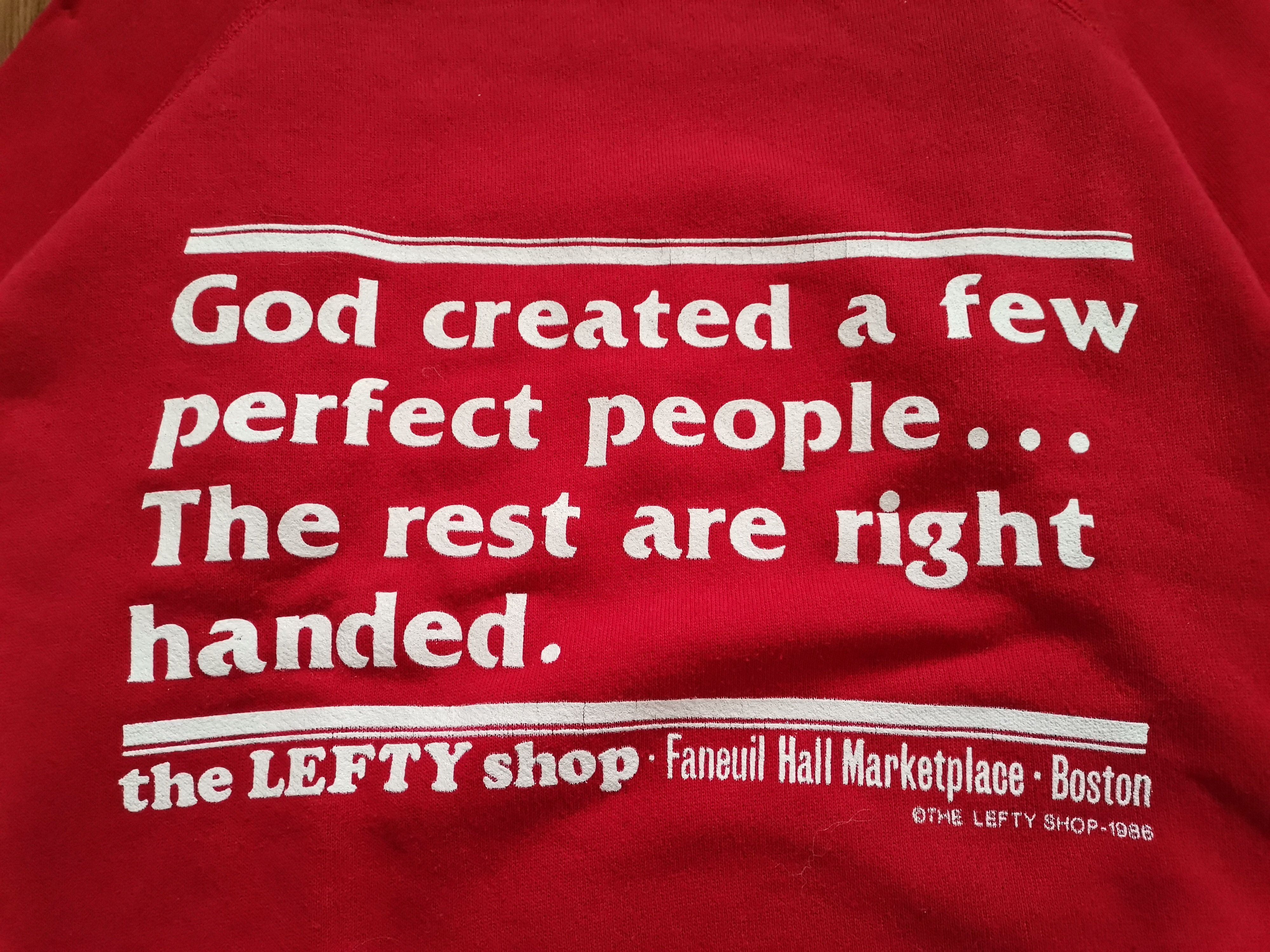 Vintage Vintage Hanes The Lefty Shop 1986 Sweatshirt Size US S / EU 44-46 / 1 - 2 Thumbnail