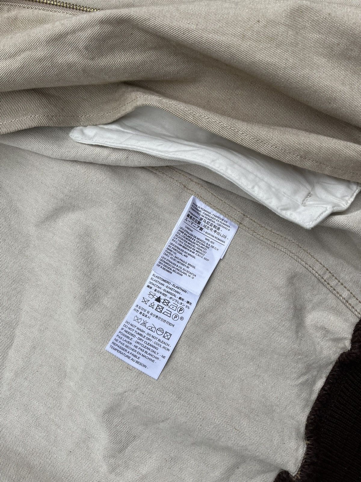 Levi's × Vintage Vintage Levis Bomber Detroit Jacket Canvas Cotton S Size US S / EU 44-46 / 1 - 8 Thumbnail