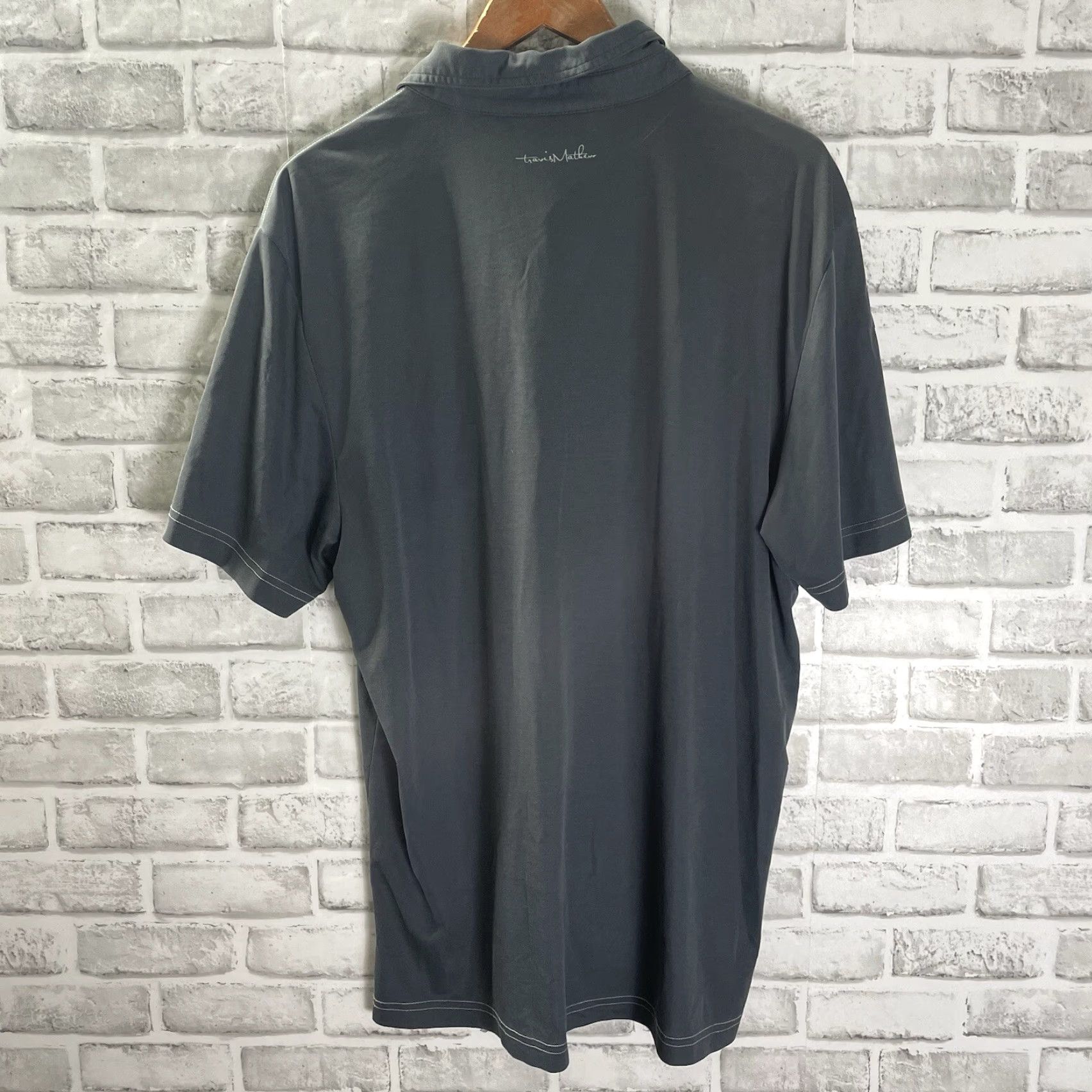 TravisMathew Travis Mathew Polo Shirt Mens XL Athletic Gray Size US XL / EU 56 / 4 - 5 Thumbnail