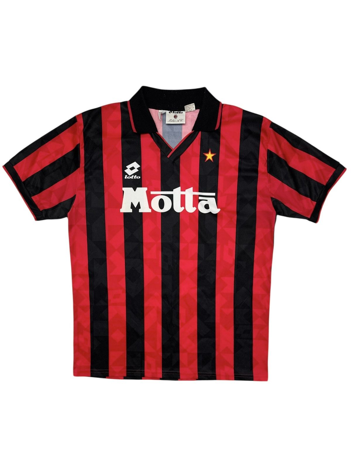 93/94 ACミラン バッジョ ゲームシャツ LOTTO Vintage AC Milan 93/94 Home Lotto Long Sleeve Jersey