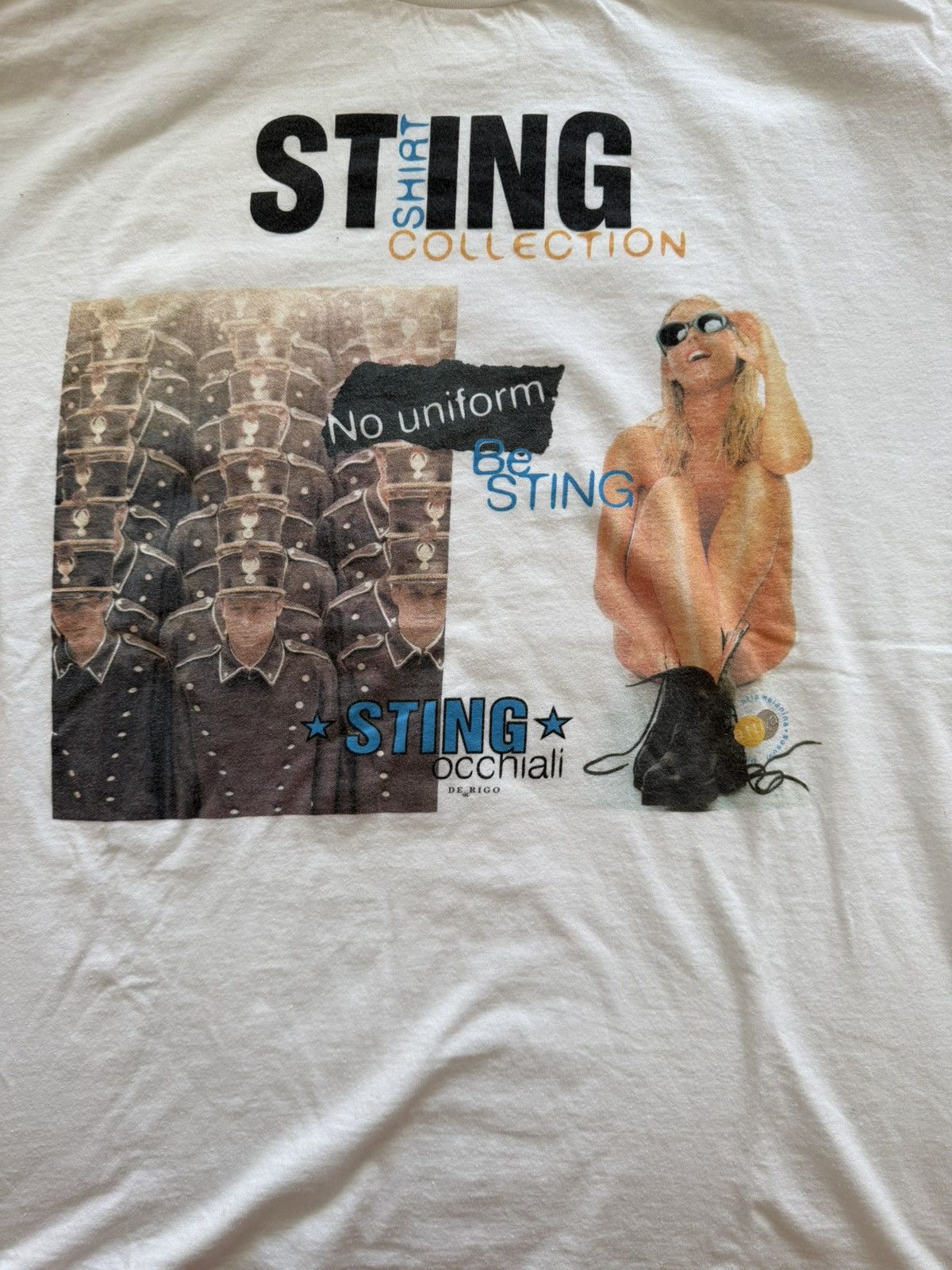 Hanes Vintage Sting Shirt Collection Rare Graphic Sunglasses Promo Size US L / EU 52-54 / 3 - 2 Thumbnail