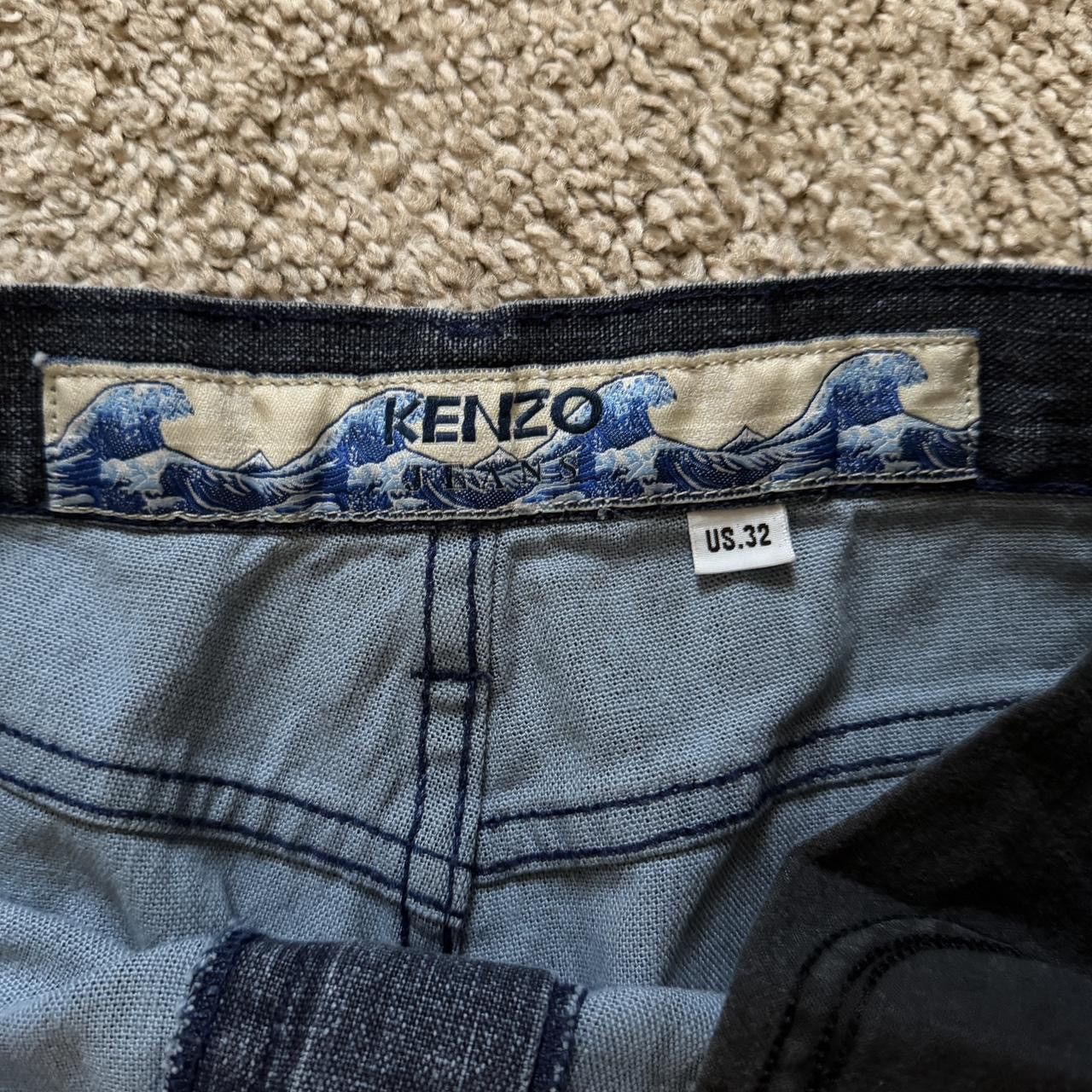 Kenzo Vintage Dark Wash Kenzo Tapered Denim Jeans Size 29" - 7 Thumbnail