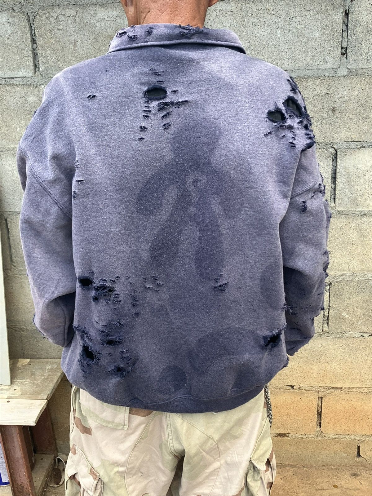 StraightFaded Hoodie faded & destroy.🔪 Size US L / EU 52-54 / 3 - 8 Thumbnail