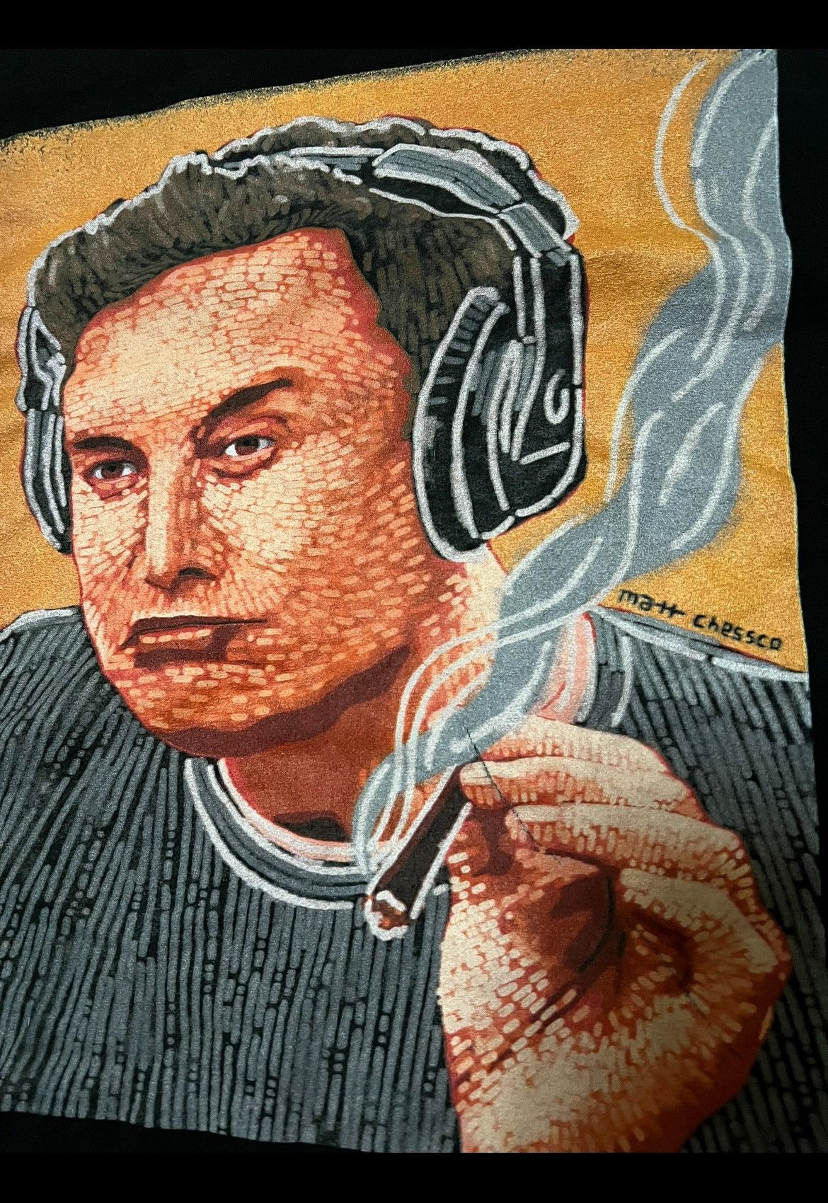 Other Matt Chessco Elon Musk Smoking Shirt size Large Size US L / EU 52-54 / 3 - 2 Thumbnail