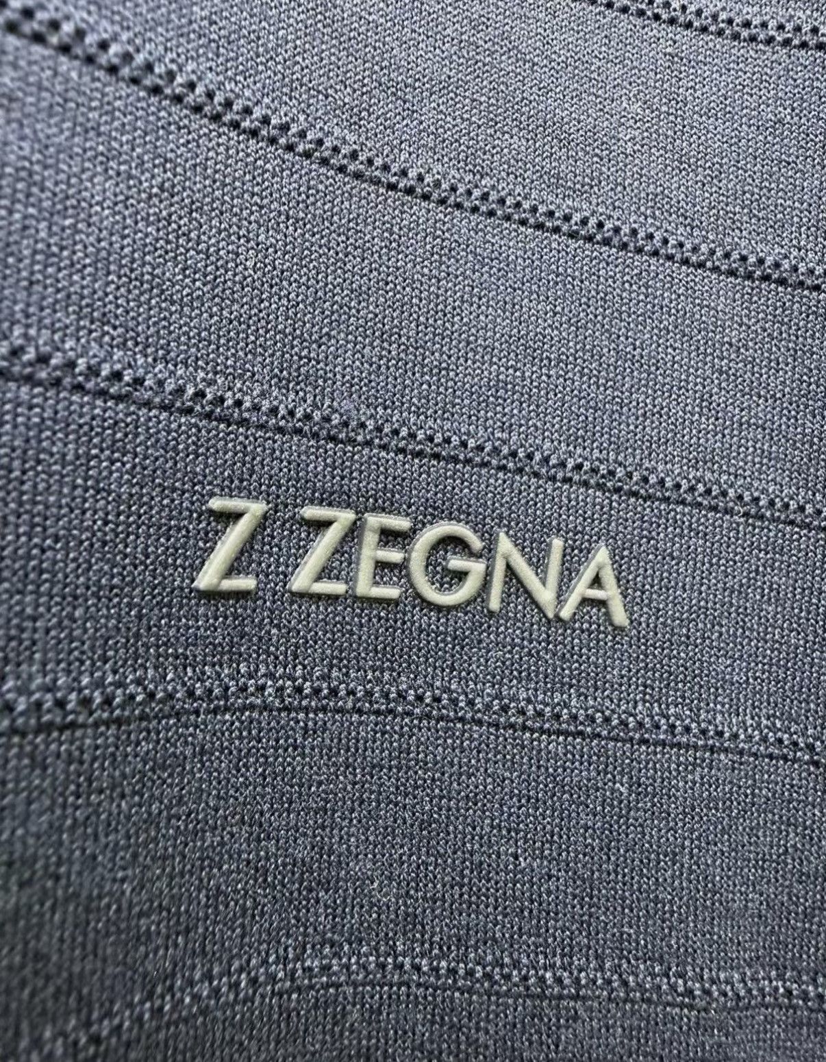Z Zegna ZEGNA 100% Cotton Short Sleeve Polo Shirt J30 Size US L / EU 52-54 / 3 - 4 Thumbnail