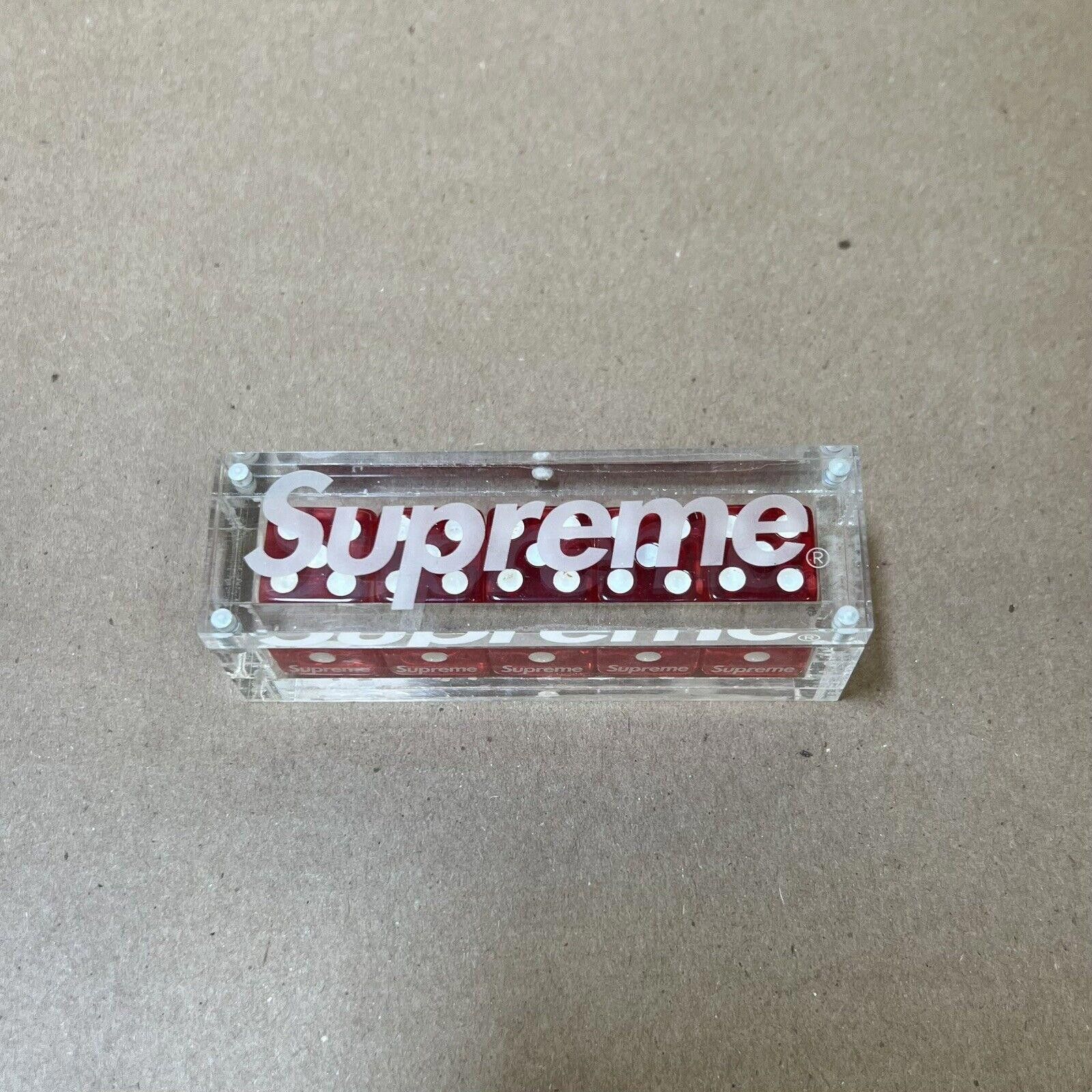 Supreme FW11 Supreme Red Dice Set Acrylic Case Box Logo 2011 Size ONE SIZE - 1 Thumbnail