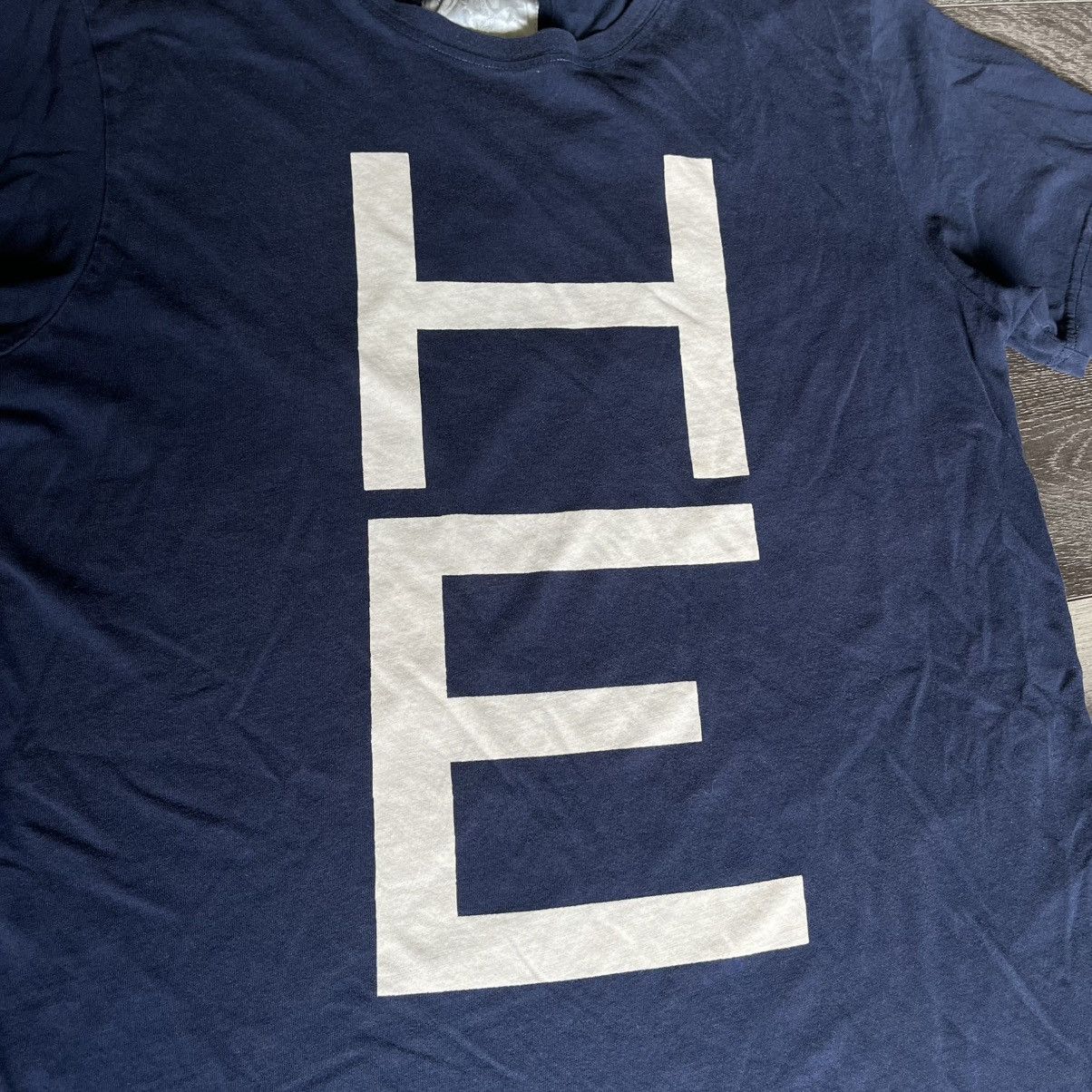 Mango Vintage 2000s HE by Mango Big Spellout Logo Designer T Shirt Size US M / EU 48-50 / 2 - 2 Thumbnail