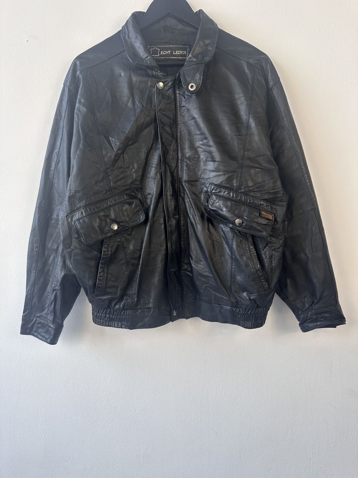 Leather Vintage Leather Bomber Jacket Size 50 MEcht Nappa Soft Size US M / EU 48-50 / 2 - 5 Thumbnail