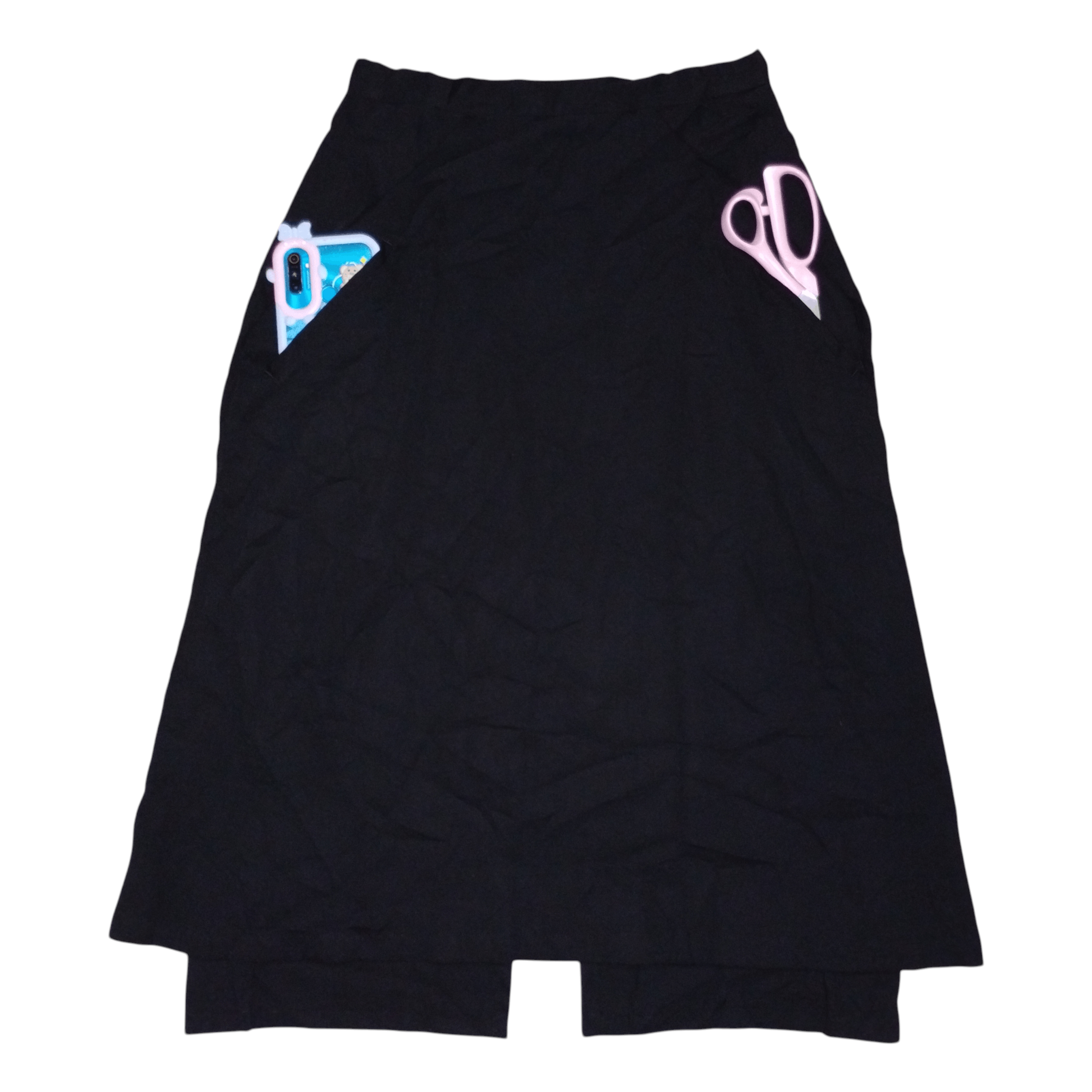 Y's Y's Yohji Yamamoto Vintage Nice Design Black Skirts Size 26" / US 2 / IT 38 - 2 Thumbnail