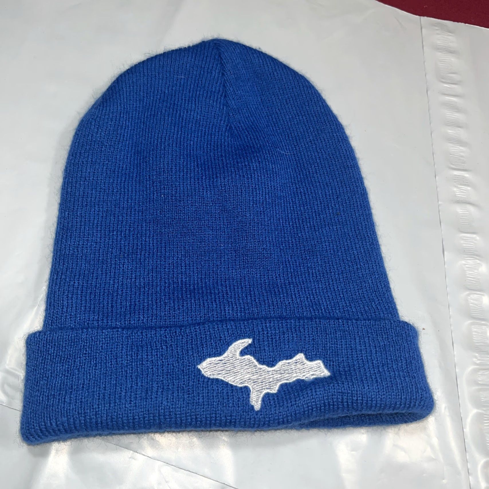 Carhartt Carhartt Beanie Adult One Size Upper Michigan Patch Royal Blue Knit Hat Size ONE SIZE - 4 Thumbnail