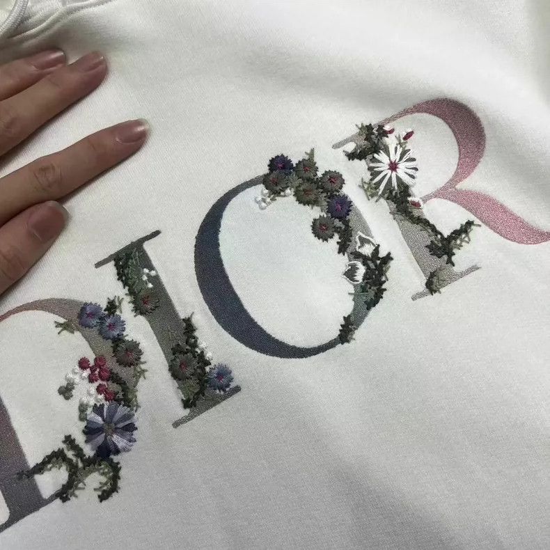 Dior Dior Letter embroidery loose hooded long-sleeved sweatshir Size US S / EU 44-46 / 1 - 3 Thumbnail