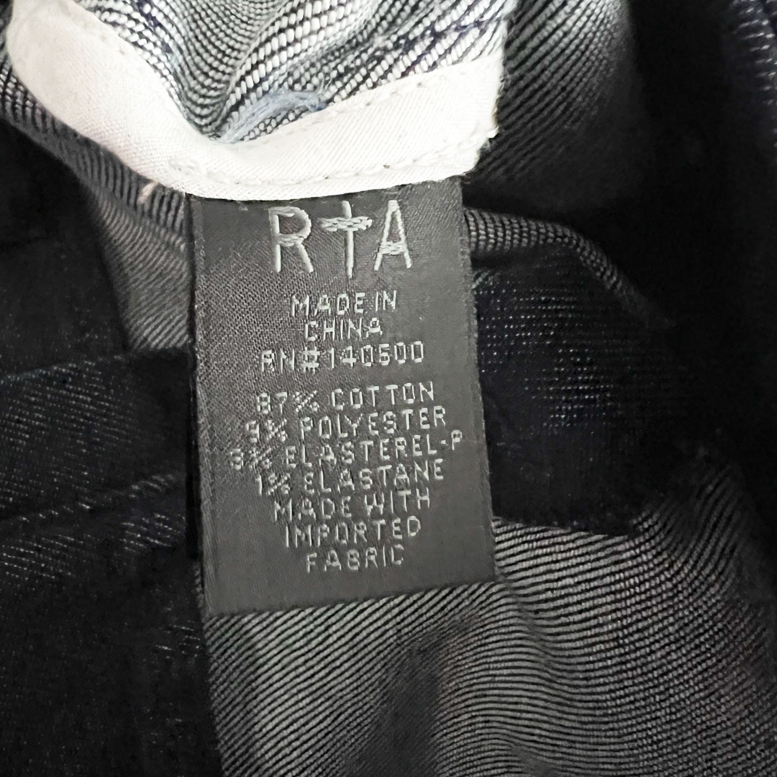 Rta RTA Cotton Stretch Asymmetrical Zipper Detail Size 27" / US 4 / IT 40 - 3 Thumbnail