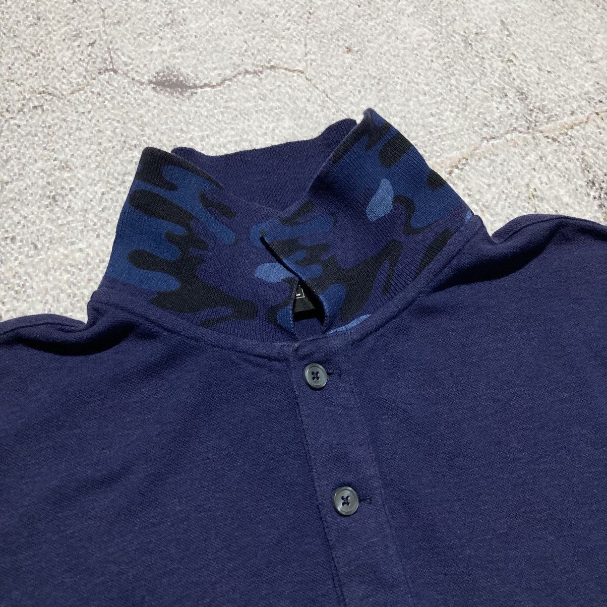 Japanese Brand Vintage PLST by Issey Miyake Colar Camo Polo Tshirt Designer Size US L / EU 52-54 / 3 - 9 Thumbnail