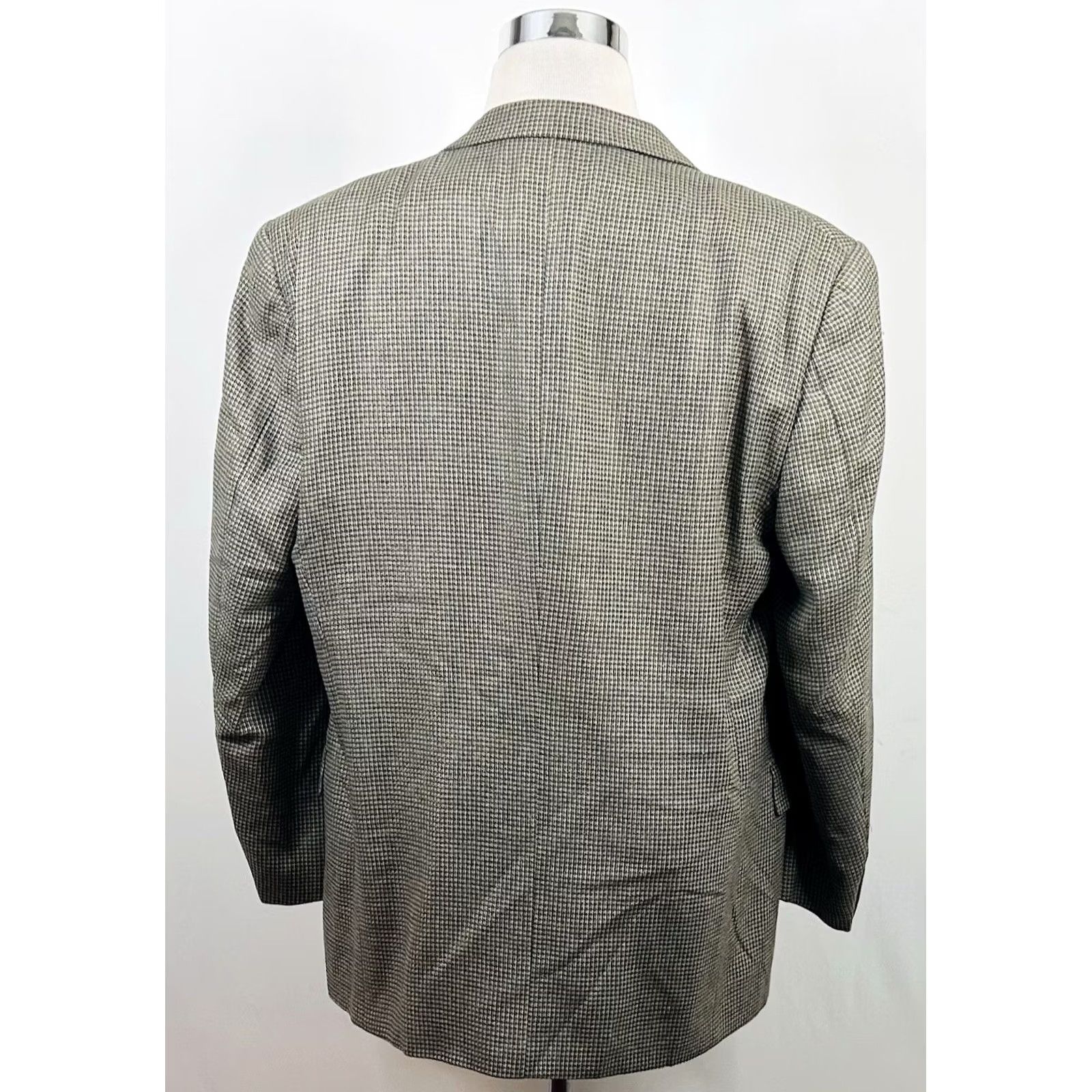Joseph Abboud Joseph Abboud Sport Coat Silk Wool Blend Gold Knit Two-Button Lined 44R Jacket Mens Dress Coat Size US XS / EU 42 / 0 - 6 Thumbnail