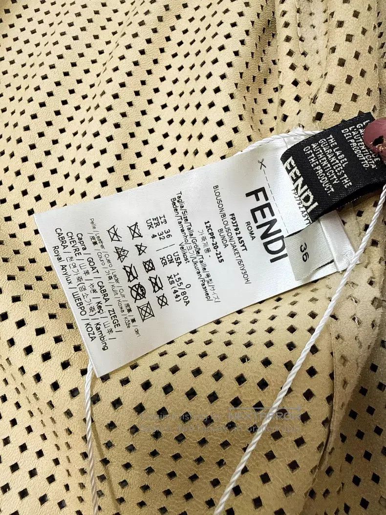 Fendi Fendi Light beige suede open-front cardigan jacket Size XXS / US 00 / IT 34 - 9 Thumbnail