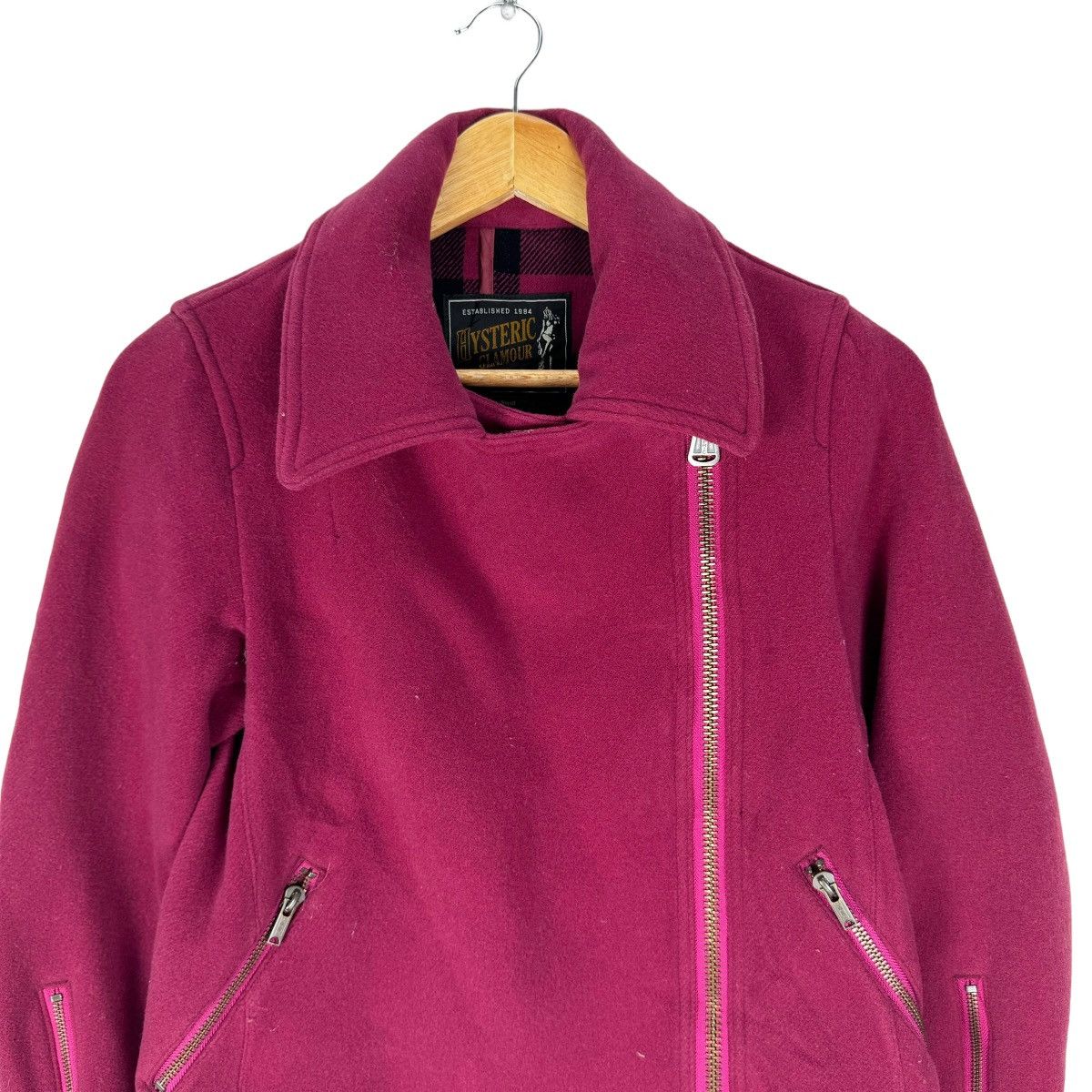 Hysteric Glamour ⚡️HYSTERIC GLAMOUR DOUBLE COLLAR ZIPPER JACKET Size S / US 4 / IT 40 - 3 Thumbnail