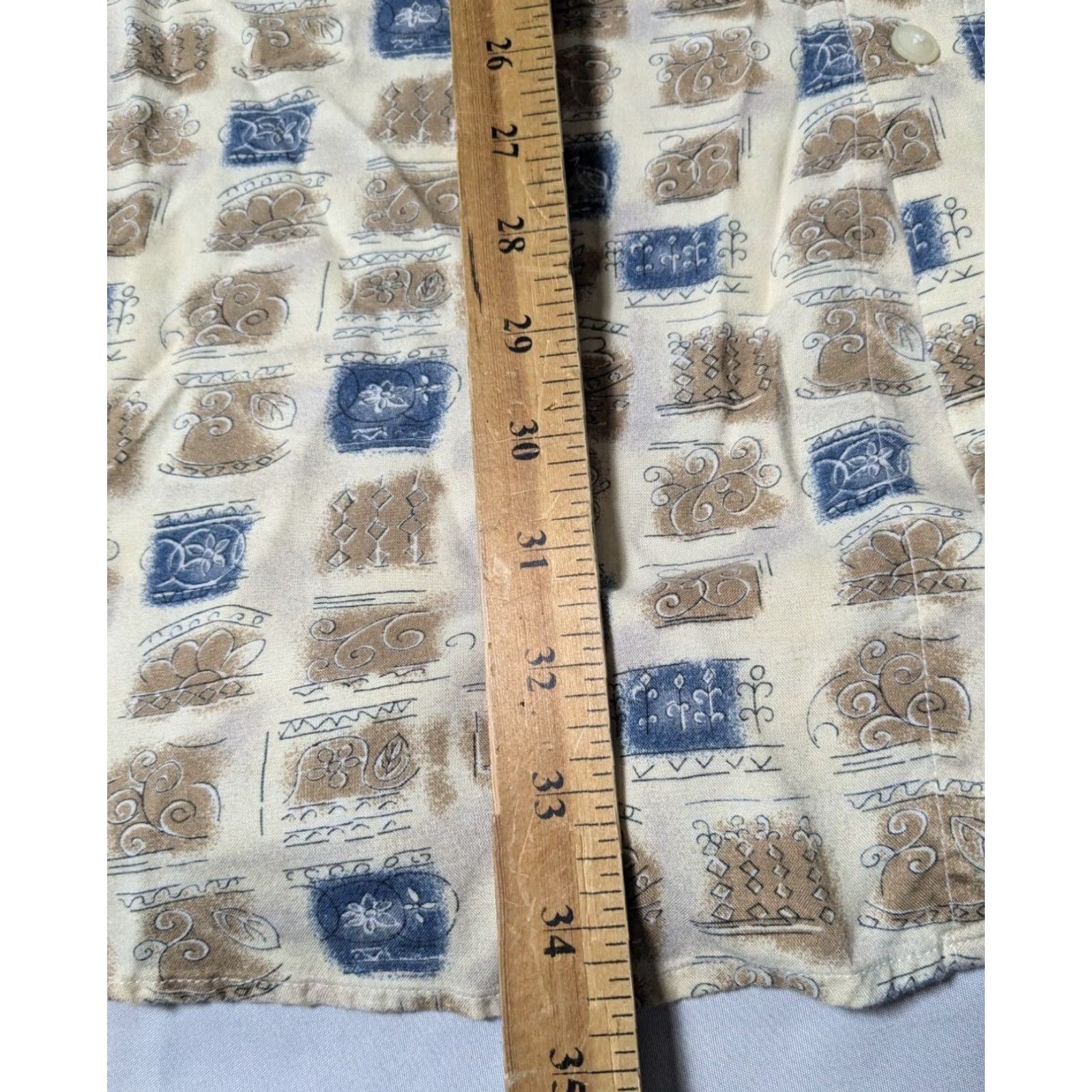 LLOYD VTG NATURAL EXCHANGE BY ALEXANDER LLOYD Men XLT Floral ICON GEO Rayon Shirt Size US XL / EU 56 / 4 - 7 Thumbnail