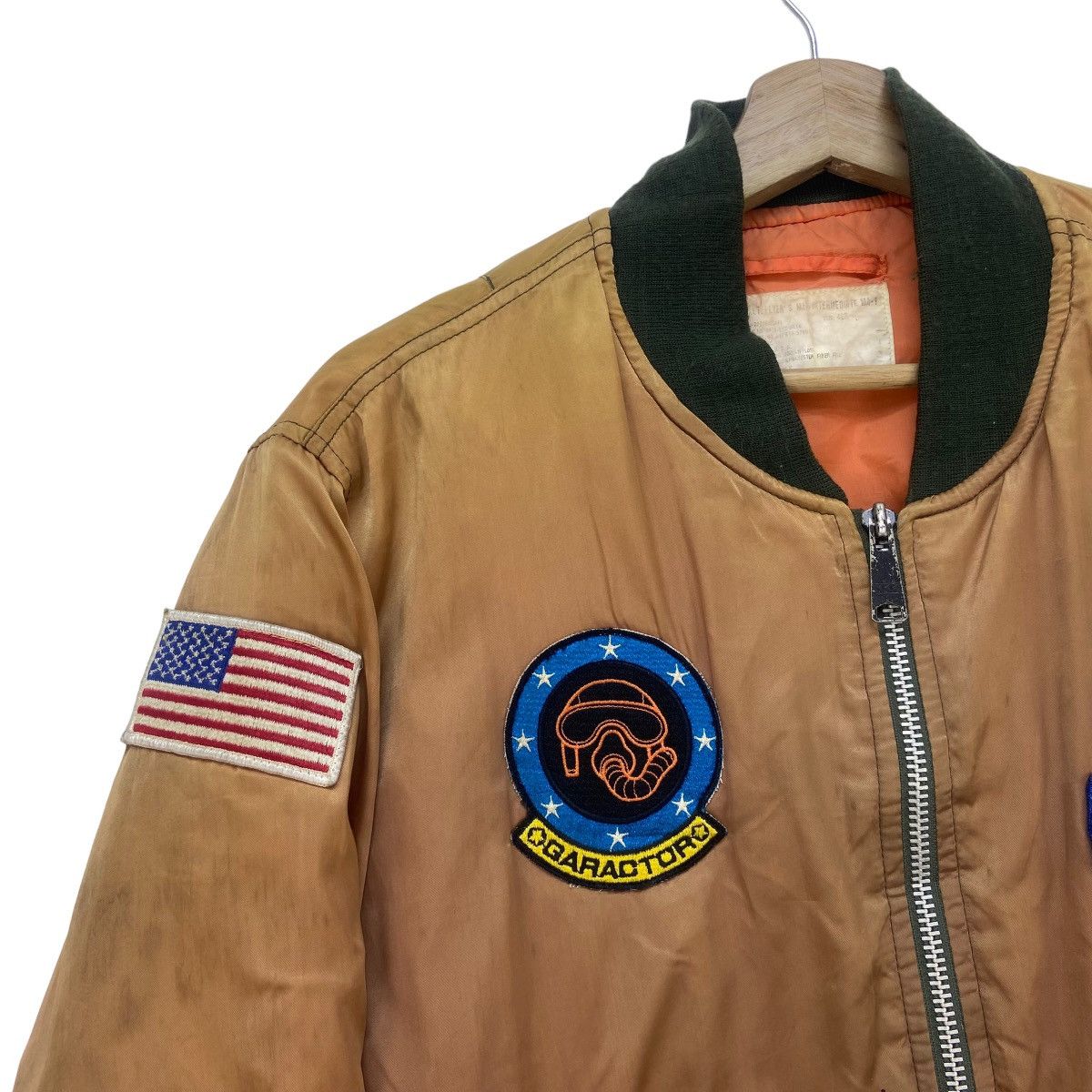 Vintage Vtg Houston McDonnell Douglas F-15 Fighter MA-1 Bomber Size US M / EU 48-50 / 2 - 5 Thumbnail