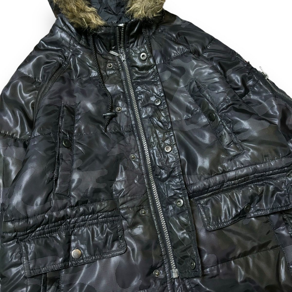 14th Addiction × If Six Was Nine × Le Grande Bleu (L.G.B.) Sirmione Ifsixwasnine LGB Style fur jacket vintage Y2K japan Size US M / EU 48-50 / 2 - 5 Thumbnail
