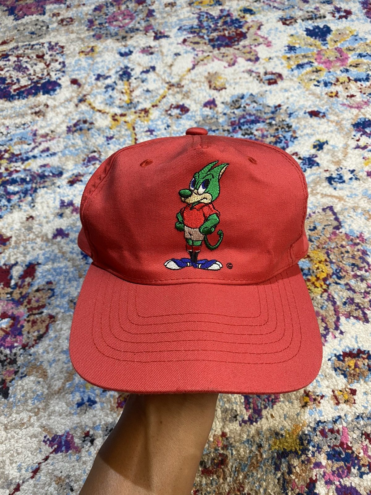 Other VINTAGE 90S RED URAWA DIAMONDS MASCOT REDIA TEAM HATS Size ONE SIZE - 1 Thumbnail