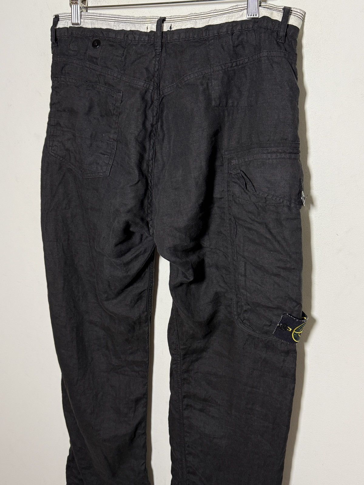 Stone Island stone island y2k linen cargo pants Size US 33 - 6 Thumbnail
