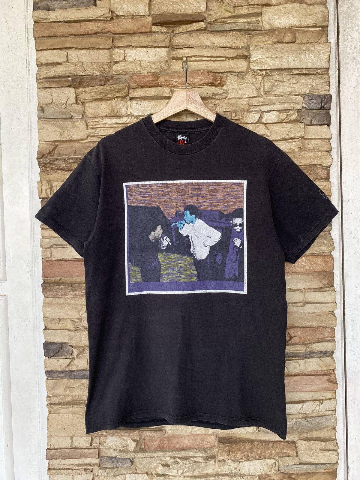 Vintage Vintage Stussy Customade X Kate Gibb Tshirt Band Size US M / EU 48-50 / 2 - 1 Thumbnail
