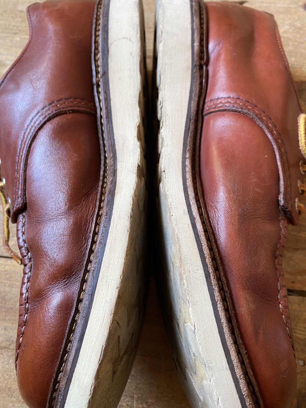 Red Wing Redwing oxford brown casual leather shoes sz 9.5 Size US 9.5 / EU 42-43 - 11 Thumbnail