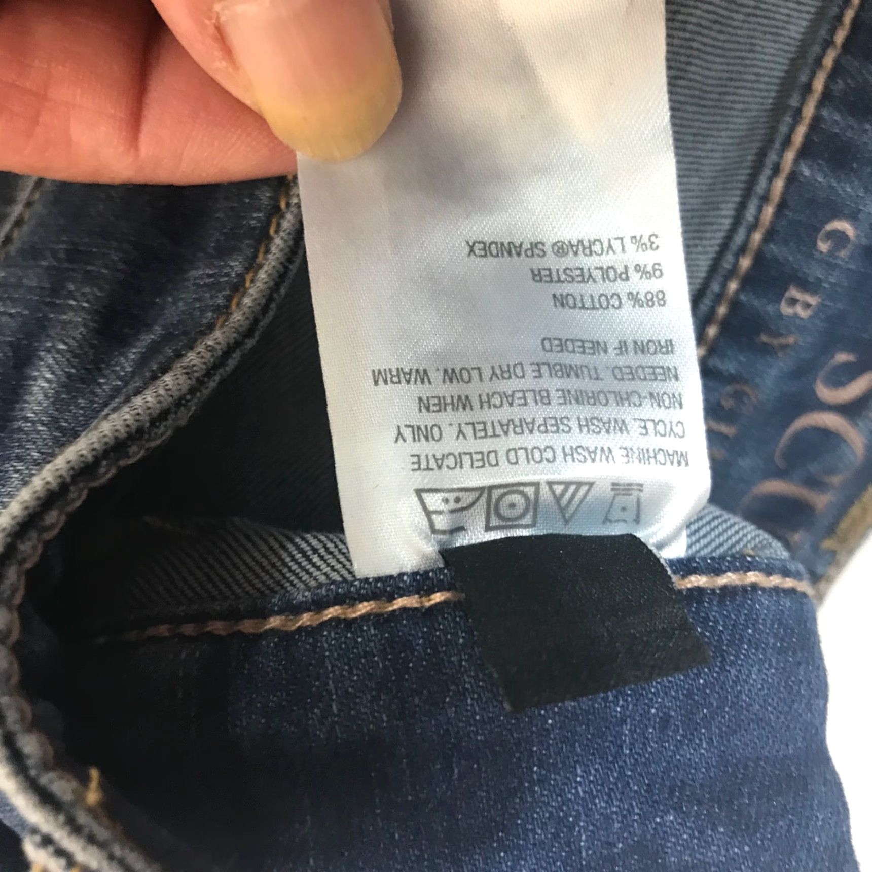 Vintage G By Giuliana G-Sculpt High Rise Button Detail Skinny Jeans Womens Size 10 Blue Size 32" / US 10 / IT 46 - 7 Thumbnail