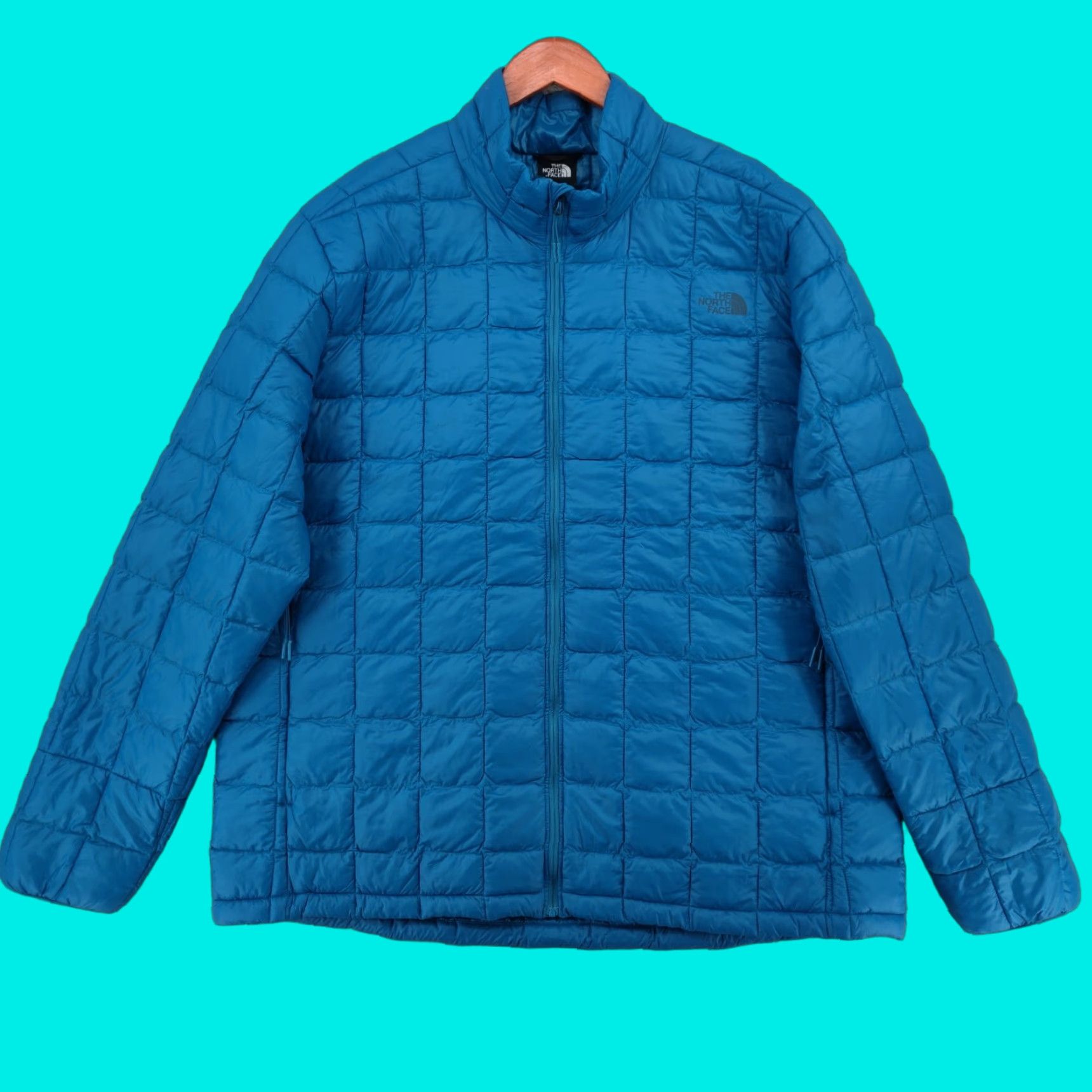 The North Face The North Face Thermoball Jacket Mens 2XL Blue Full Zip Puffer Outdoor Size US XXL / EU 58 / 5 - 1 Thumbnail