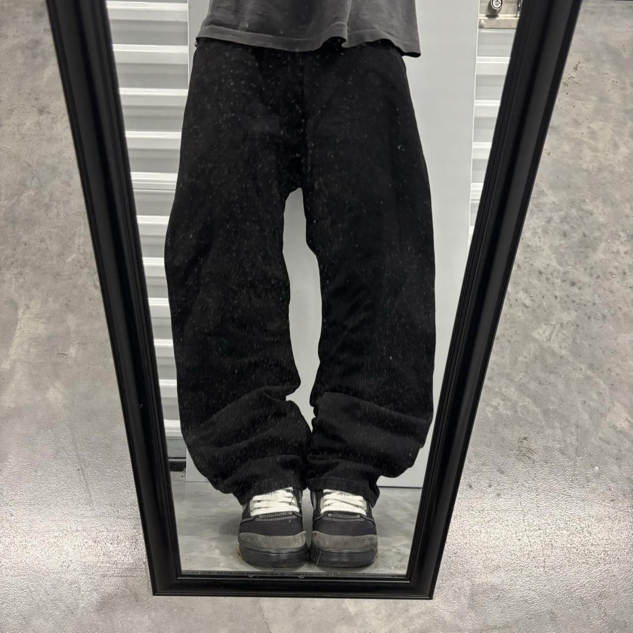 Crazy Vintage Y2K/2000s Grunge Solid Black Skater Denim Jeans!