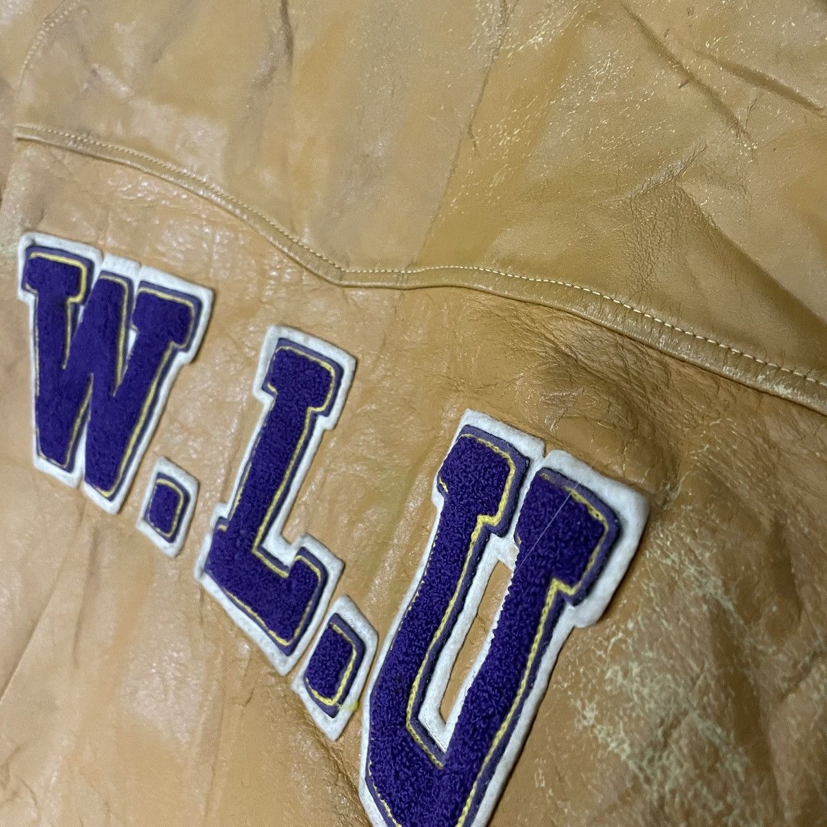 Vintage Vintage 80s Laurier University Leather Jacket Size US M / EU 48-50 / 2 - 5 Thumbnail