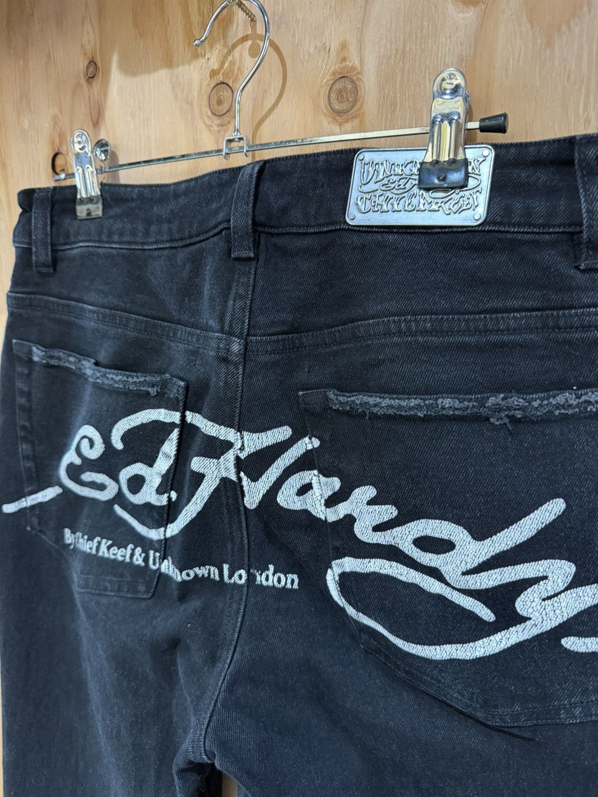 Ed Hardy × Glo Gang × Unknown London Ed hardy Glo Unknown Denim Size US 28 / EU 44 - 5 Thumbnail