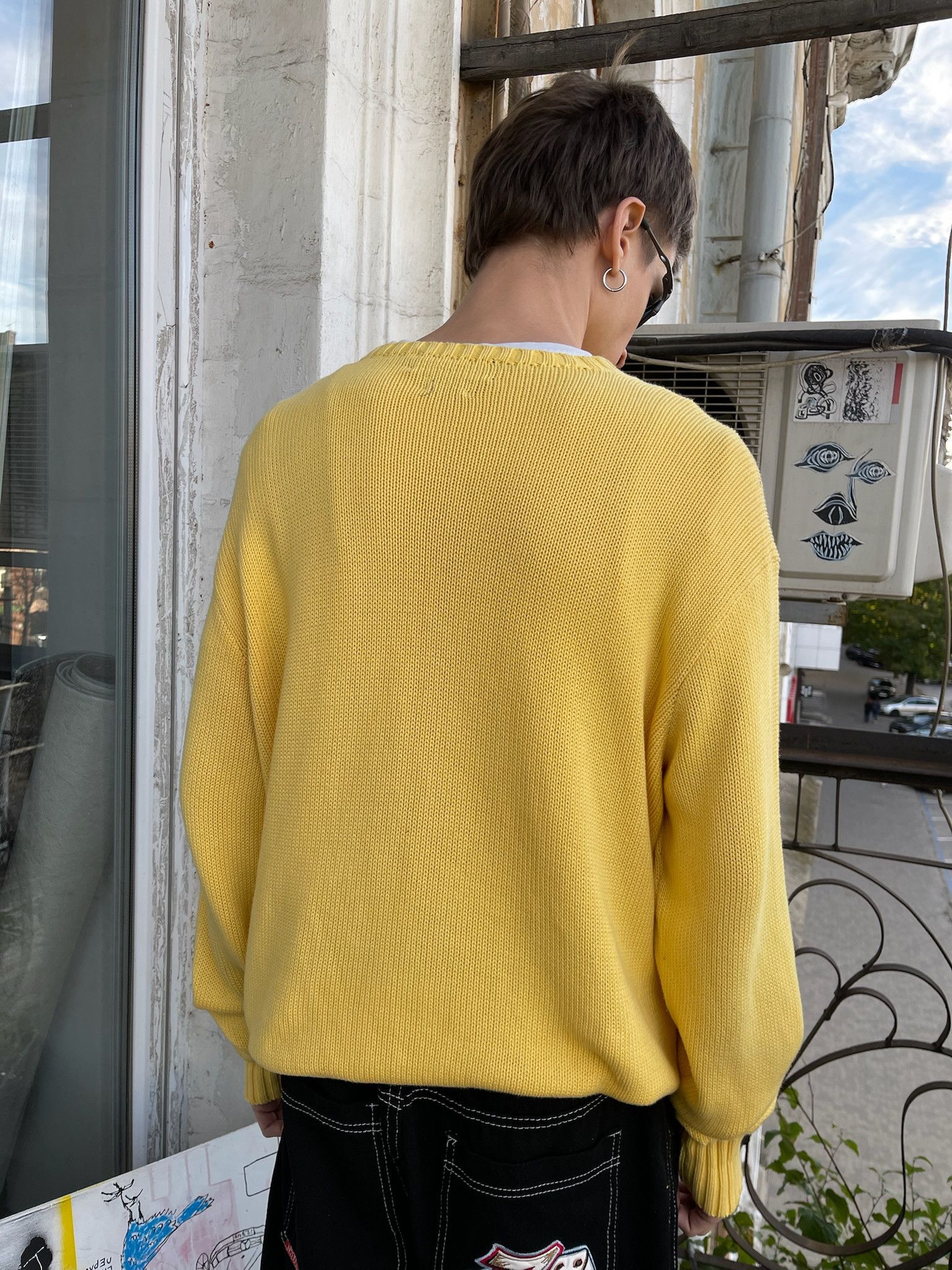 Polo Ralph Lauren Vintage Polo Ralph Lauren Yellow Knit Sweater Size US XL / EU 56 / 4 - 3 Thumbnail