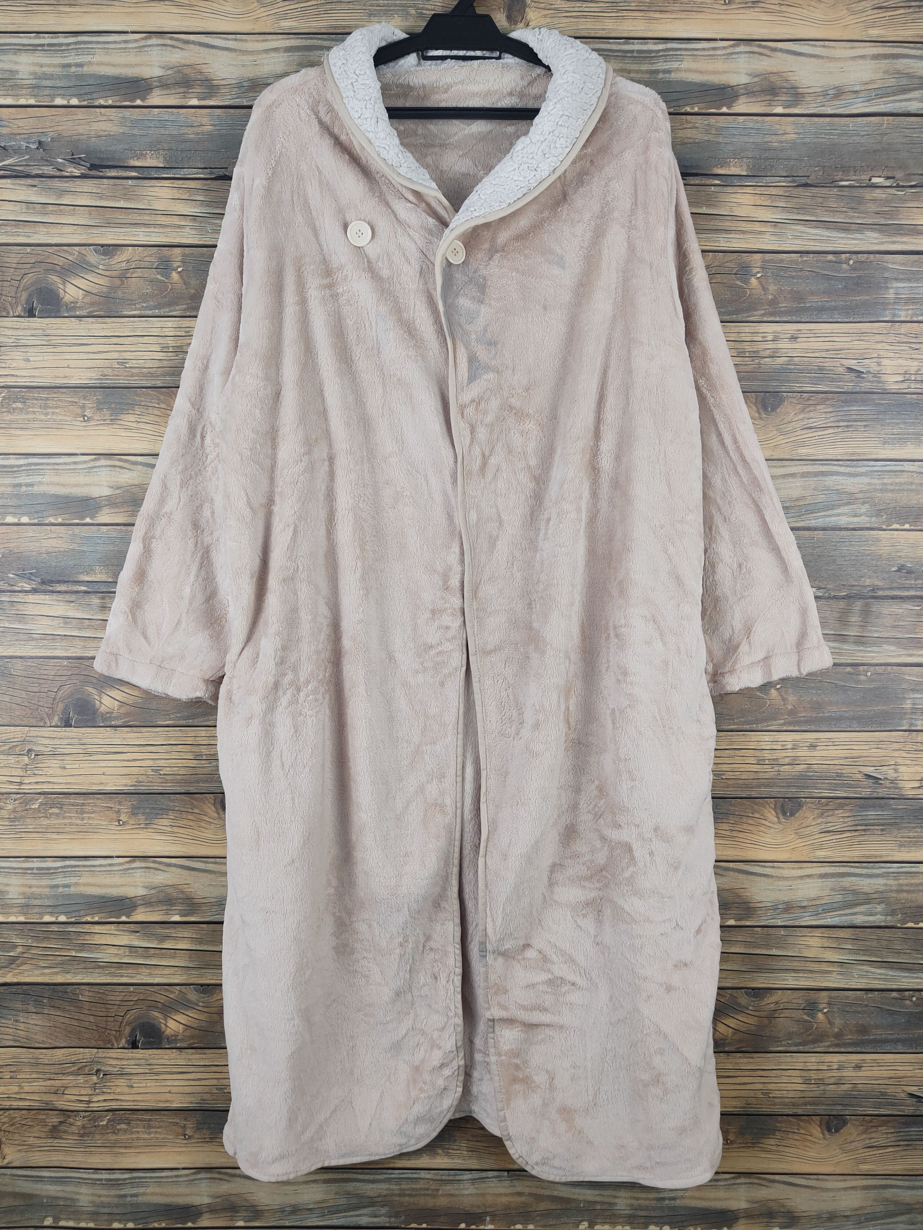 Japanese Brand × TANAKA × Vintage Tanaka Light Brown Fur Mohair Vintage Bathrobe Size L / US 10 / IT 46 - 1 Thumbnail