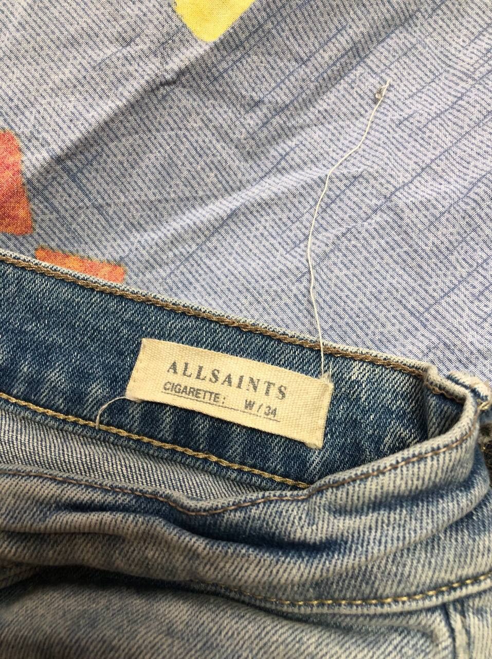Allsaints Vintage Allsaints Jeans Distressed Denim Faded Y2K Style Size US 34 / EU 50 - 7 Thumbnail