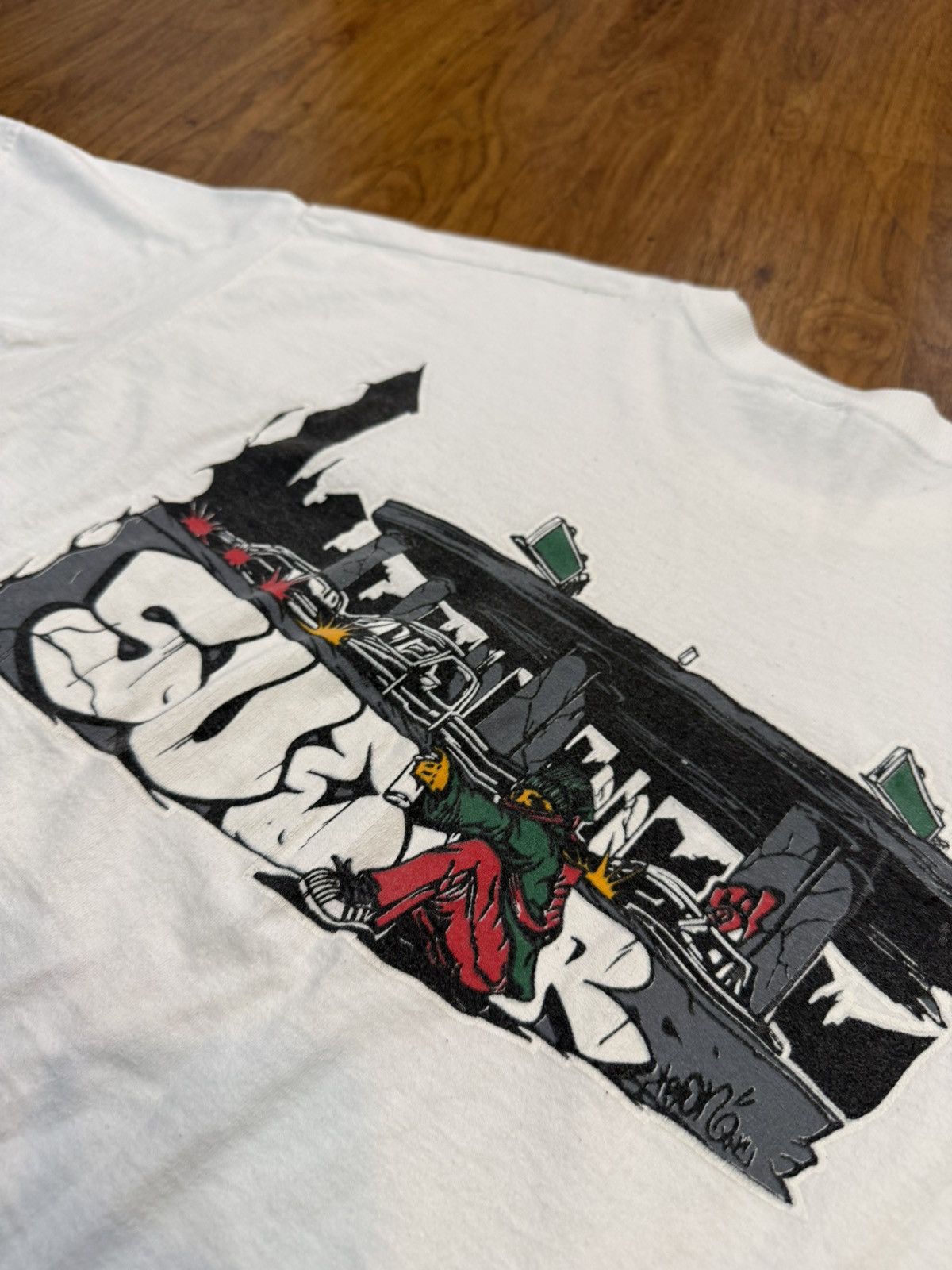 Other Vintage 90’s Sucker Brand Mr Cartoon Graffiti T Shirt XL Size US XL / EU 56 / 4 - 4 Thumbnail