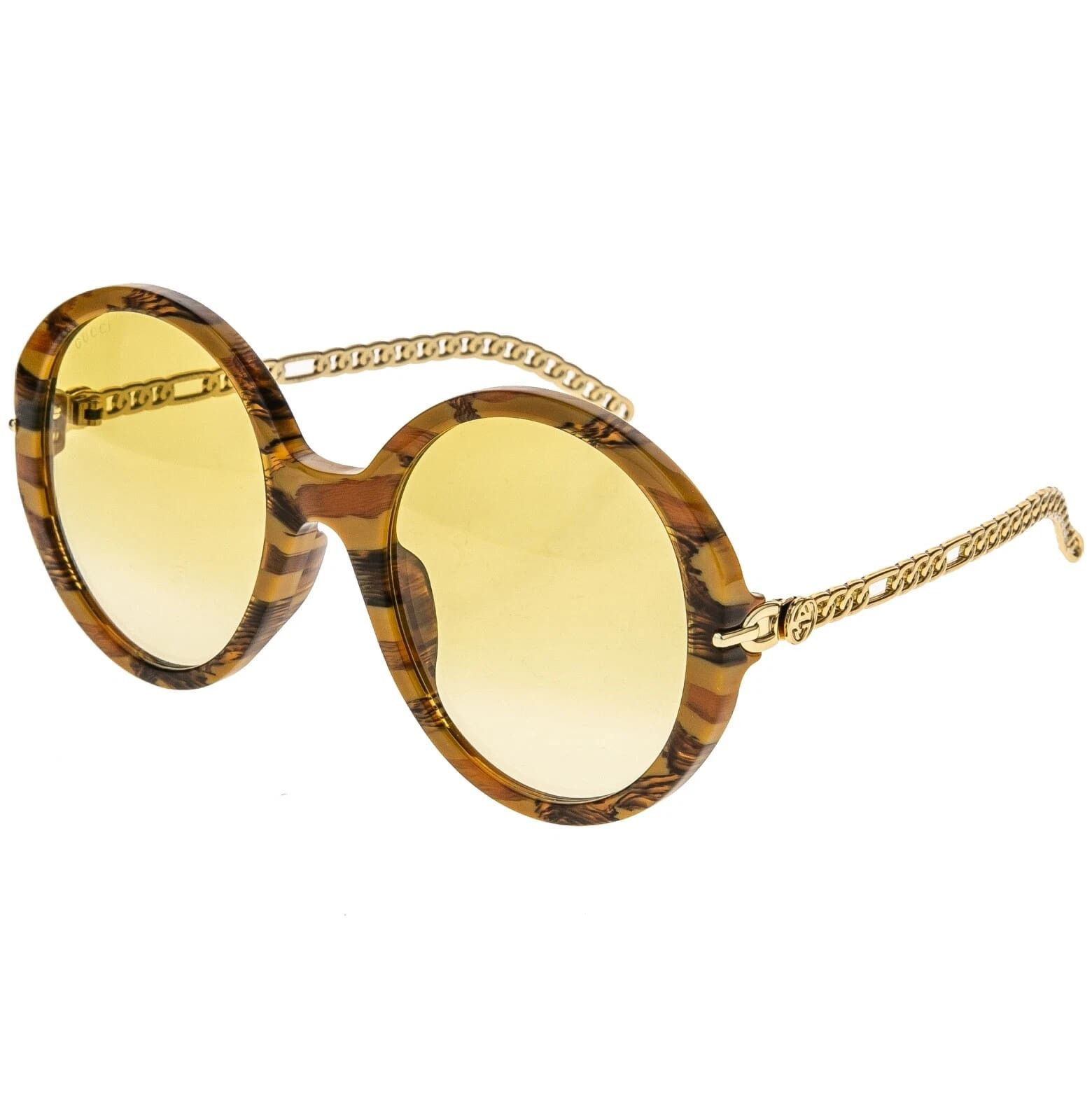 Gucci GUCCI GG0726 CHAIN 0726 Gold Brown Yellow Star 004 Size ONE SIZE - 4 Thumbnail