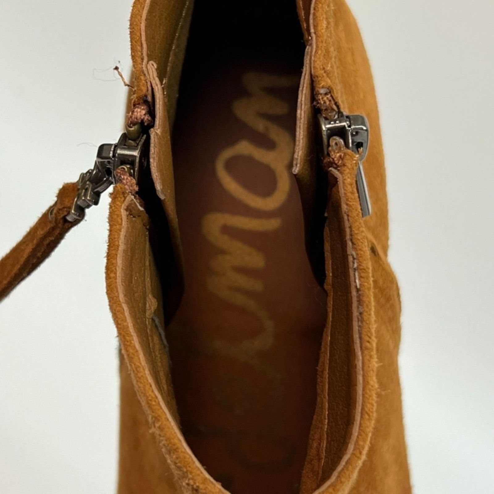 Sam Edelman SAM EDELMAN Walden Brown Suede Boot Women Sz 8.5 (Cognac) Size US 8.5 / IT 38.5 - 10 Thumbnail