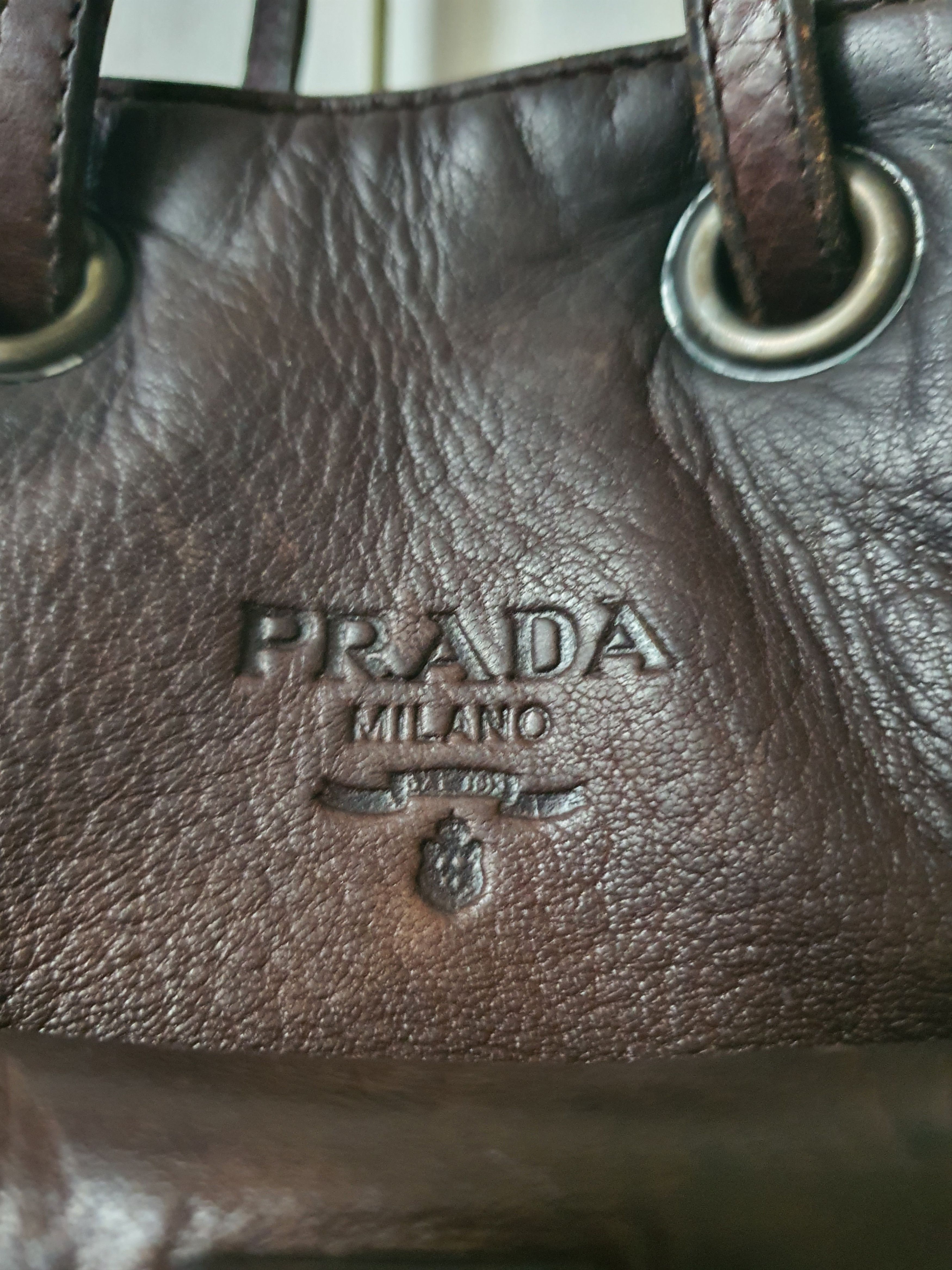 Prada Vintage Prada Nylon and Leather Mini Bucket Bag Size ONE SIZE - 8 Thumbnail