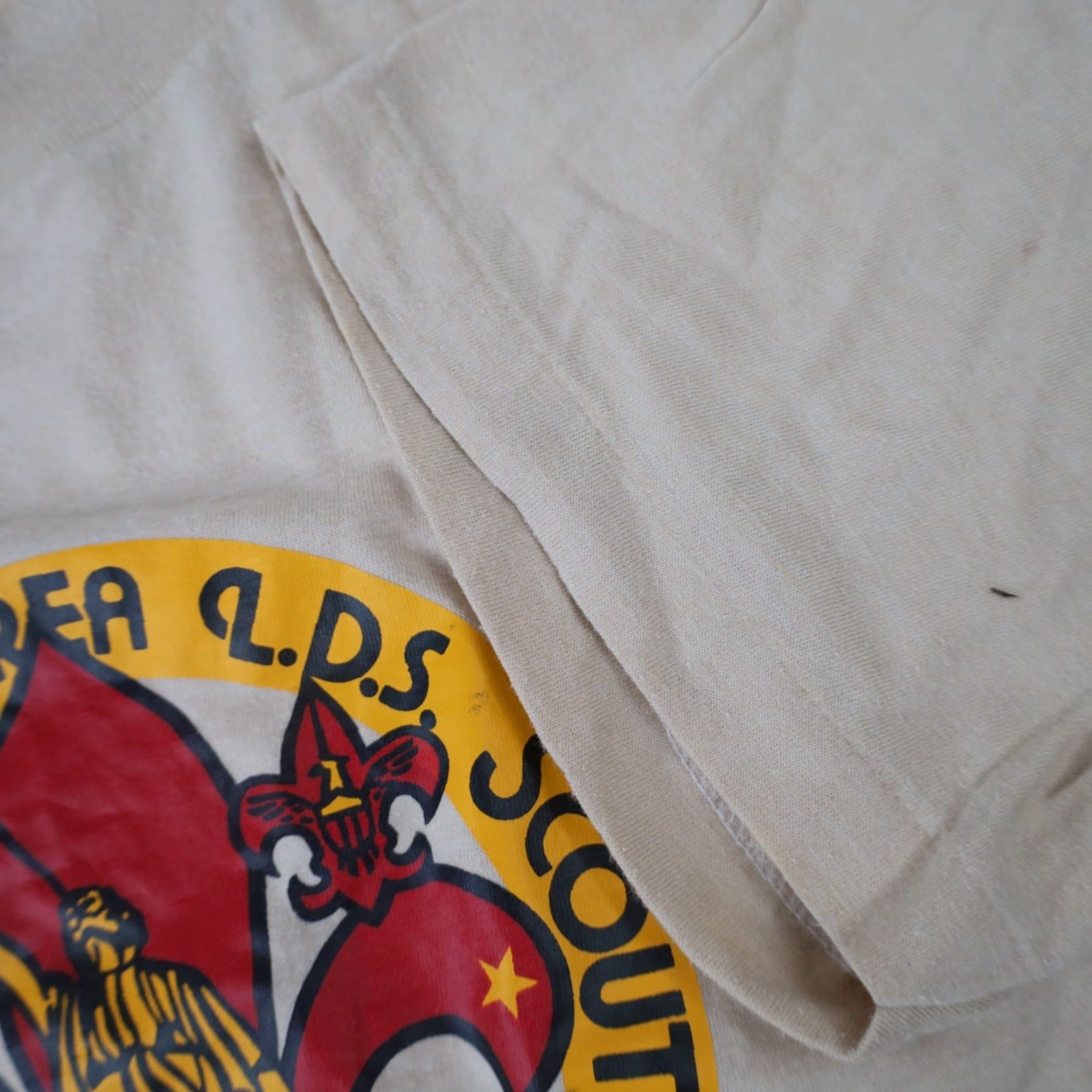 Vintage VINTAGE Northwest LDS Scouts Encampment XL Graphic T Shirt Mens XL Cream 1984 Size US XL / EU 56 / 4 - 7 Thumbnail