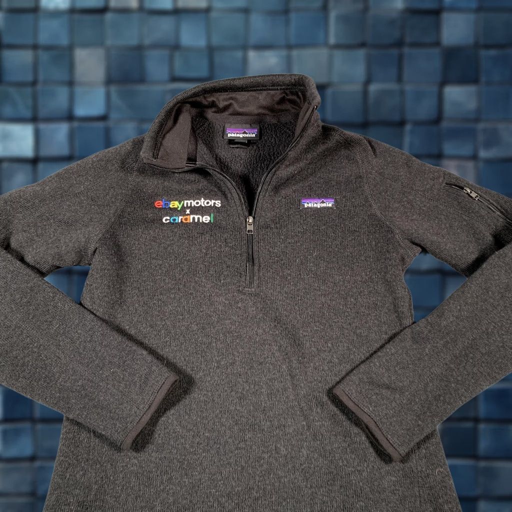 Patagonia Patagonia Pullover Womens Small Black Heather Better Sweater Quarter Zip Fleece Size S / US 4 / IT 40 - 1 Thumbnail