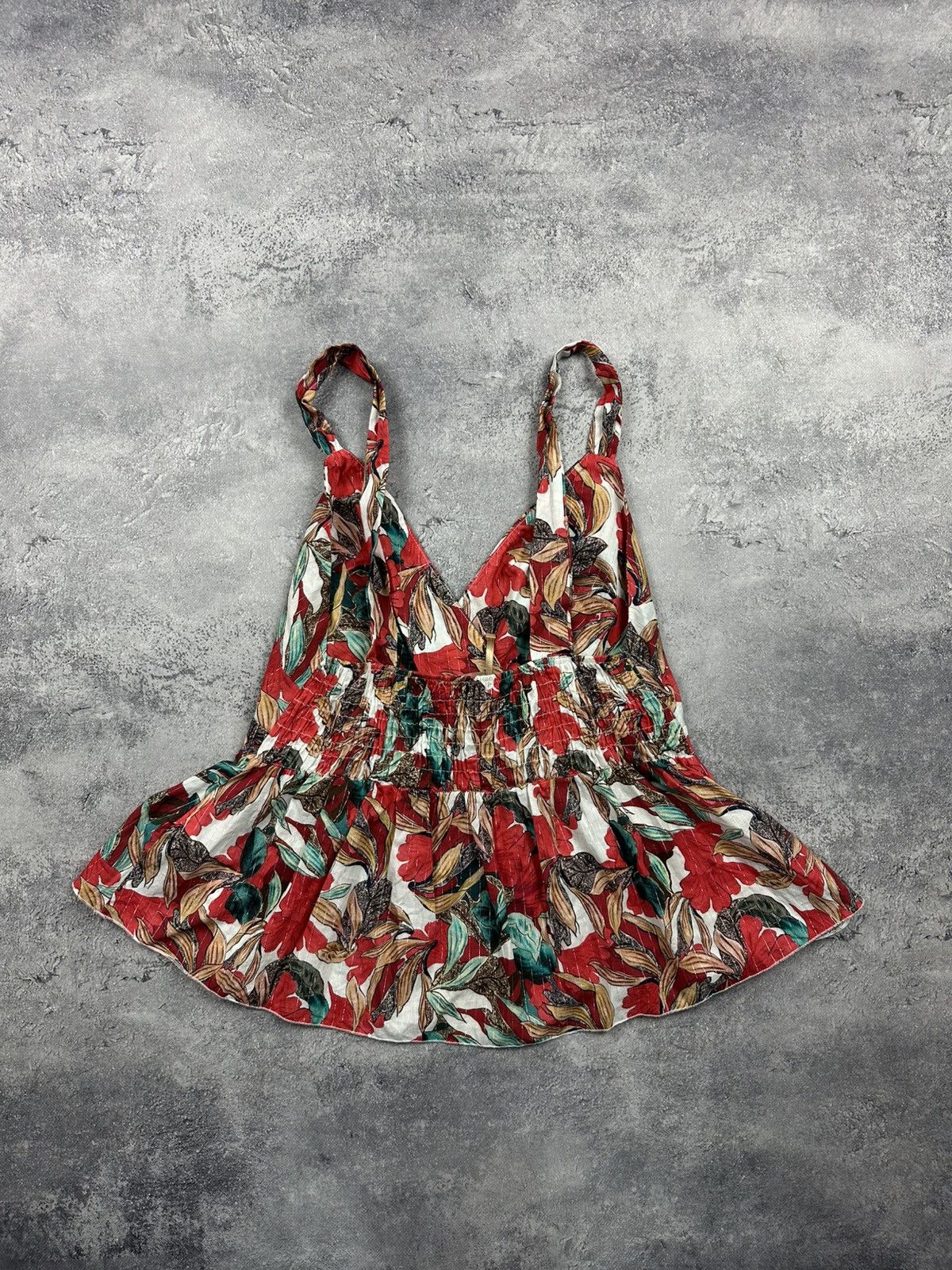 Other Rinascimento Flower Print Summer Blouse Top Made in Italy L Size L / US 10 / IT 46 - 11 Thumbnail